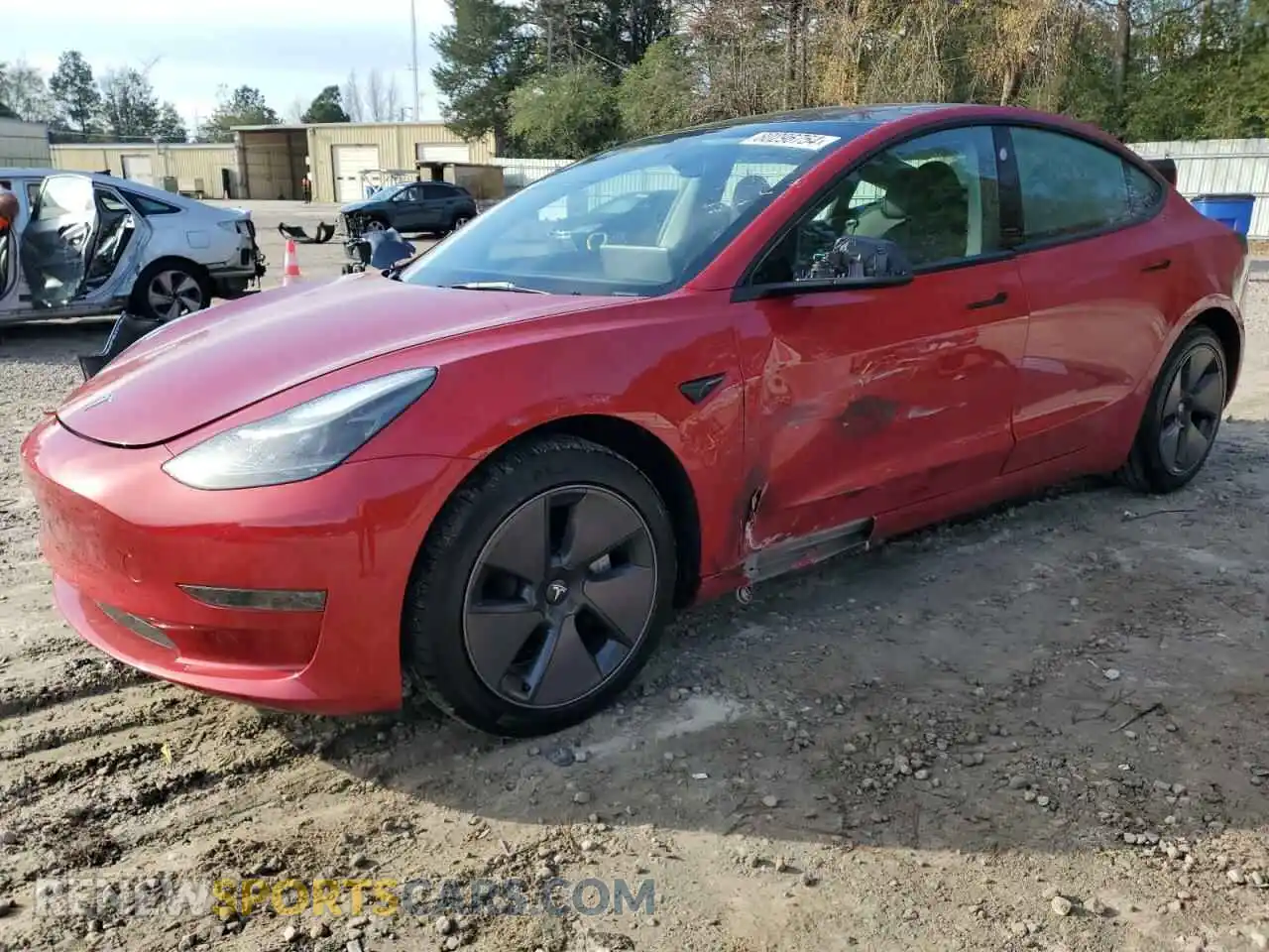 1 Photograph of a damaged car 5YJ3E1EA7PF615498 TESLA MODEL 3 2023