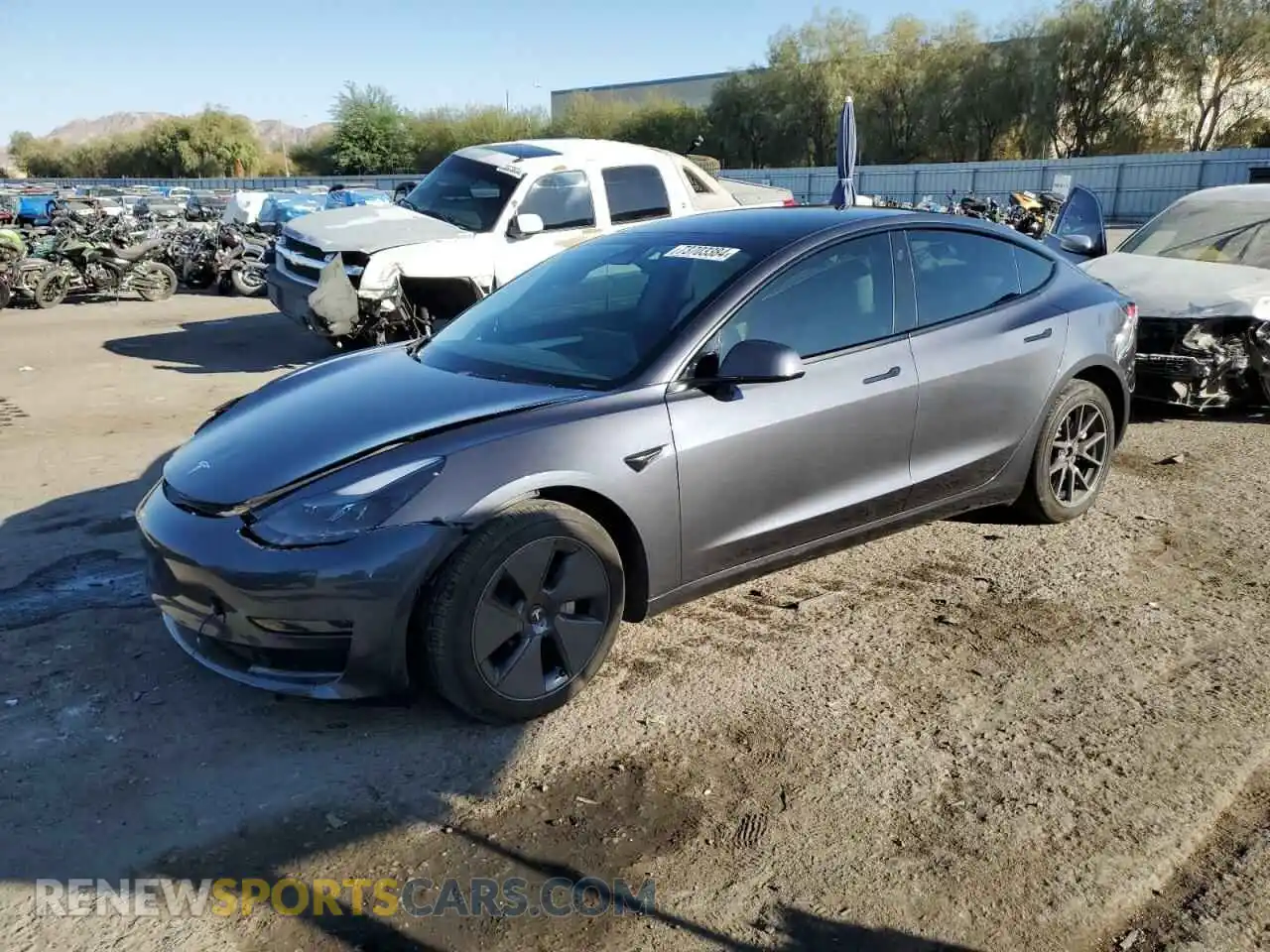 1 Photograph of a damaged car 5YJ3E1EA7PF655922 TESLA MODEL 3 2023