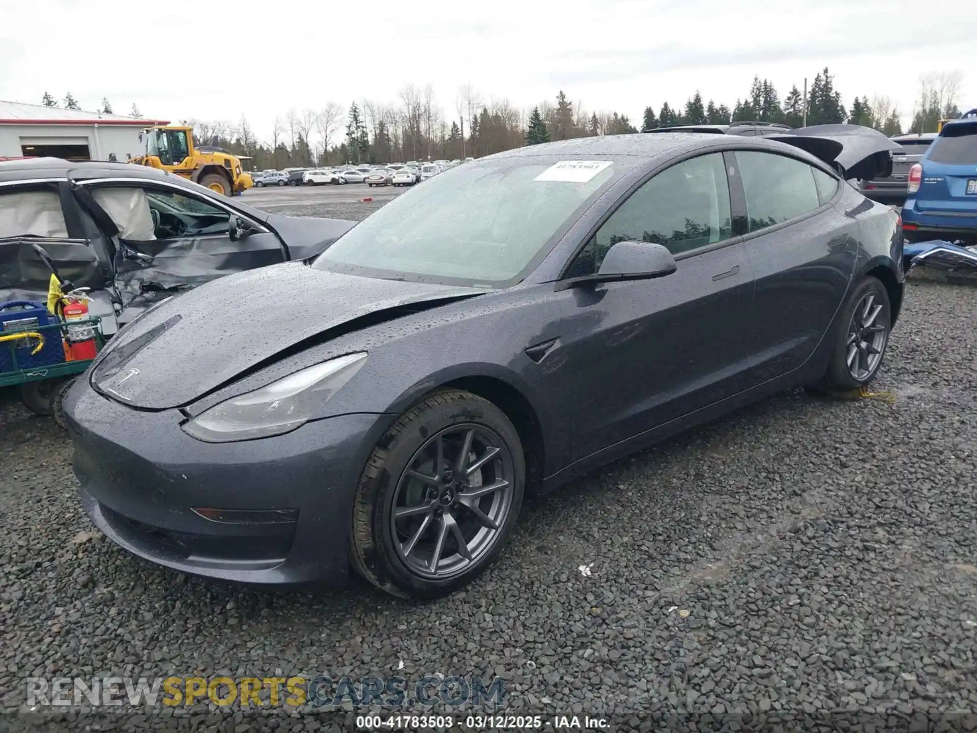 2 Photograph of a damaged car 5YJ3E1EA7PF667973 TESLA MODEL 3 2023