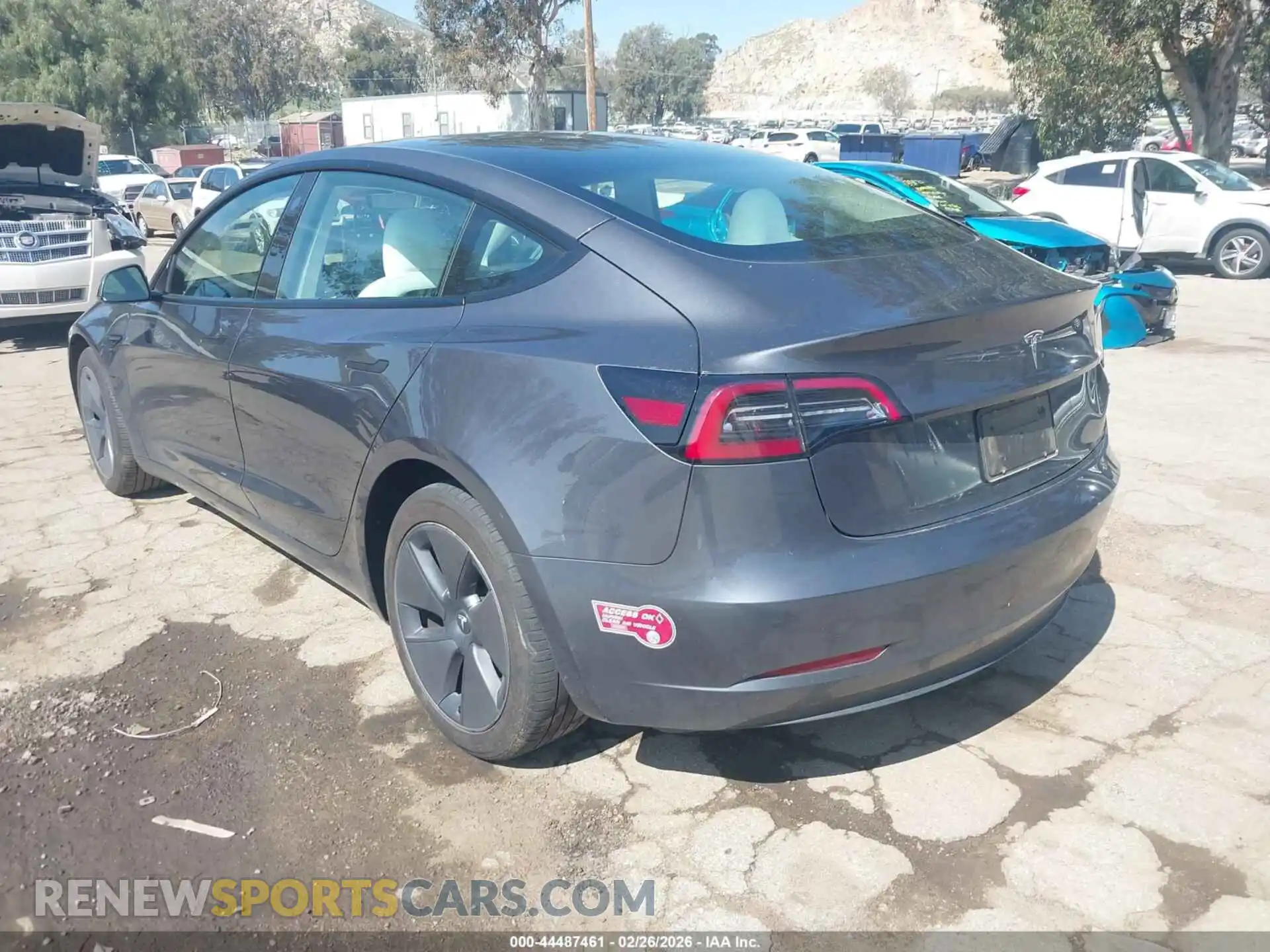 3 Photograph of a damaged car 5YJ3E1EA7PF678634 TESLA MODEL 3 2023
