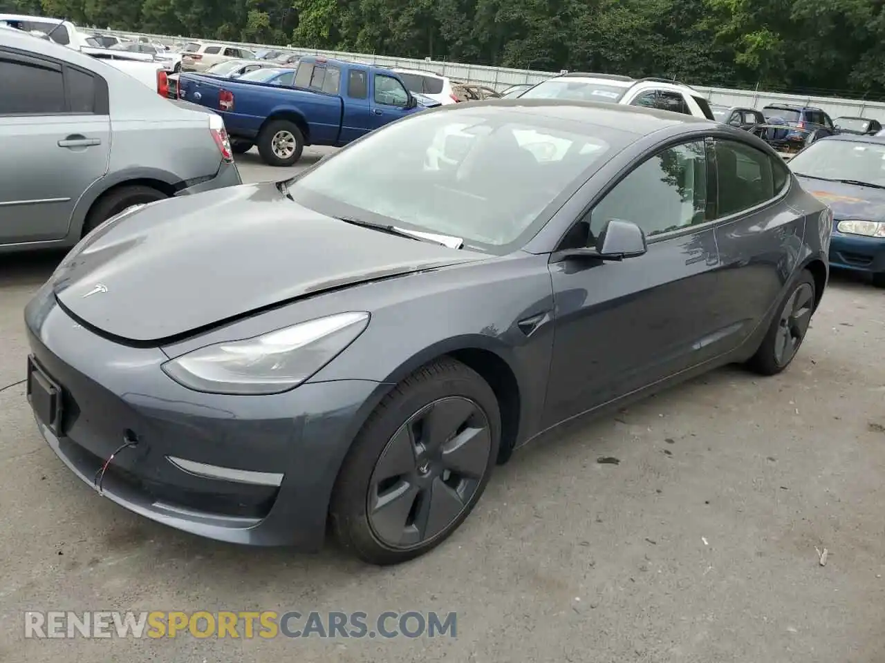 1 Photograph of a damaged car 5YJ3E1EA7PF690119 TESLA MODEL 3 2023