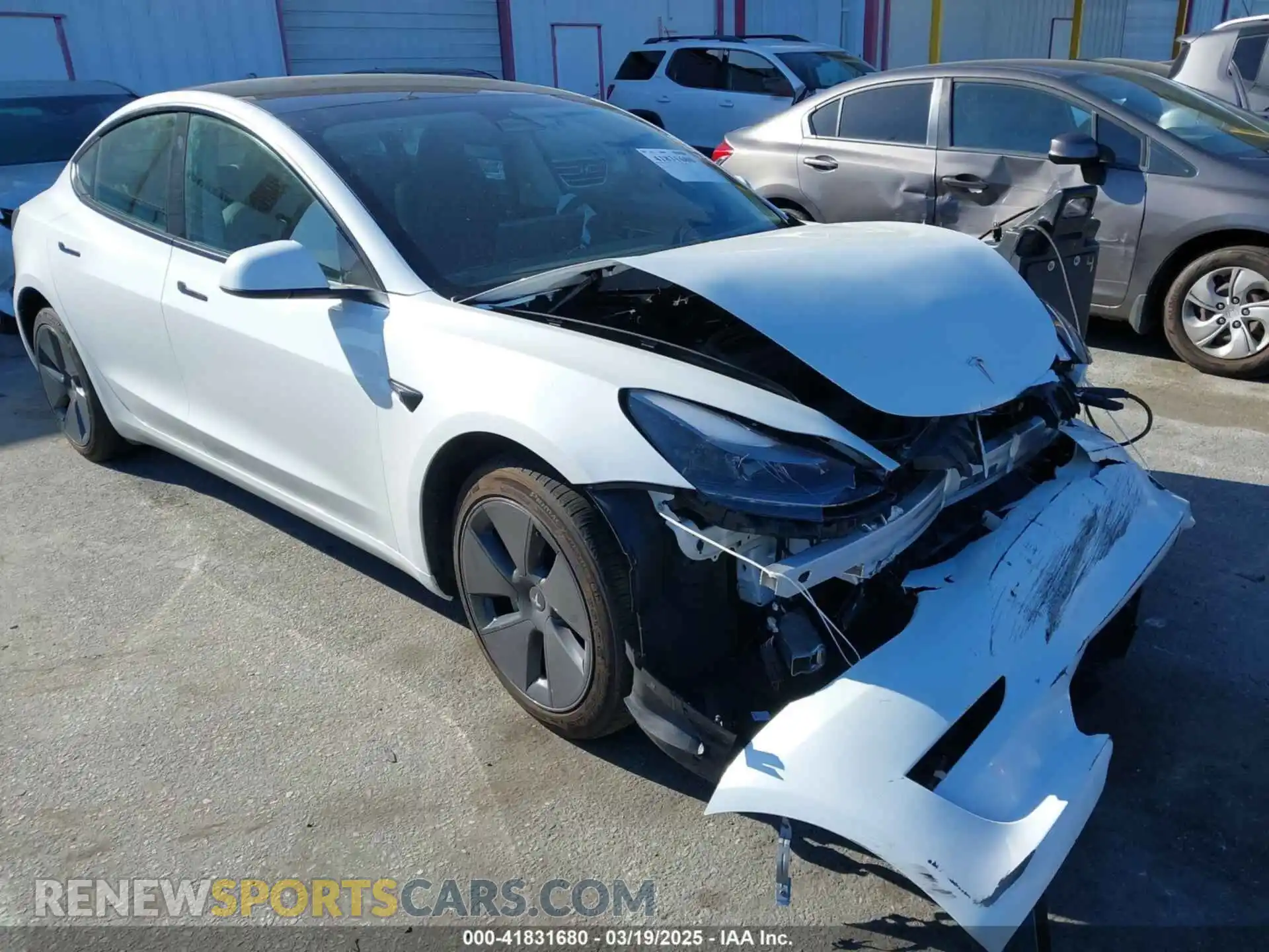 1 Photograph of a damaged car 5YJ3E1EA7PF693103 TESLA MODEL 3 2023