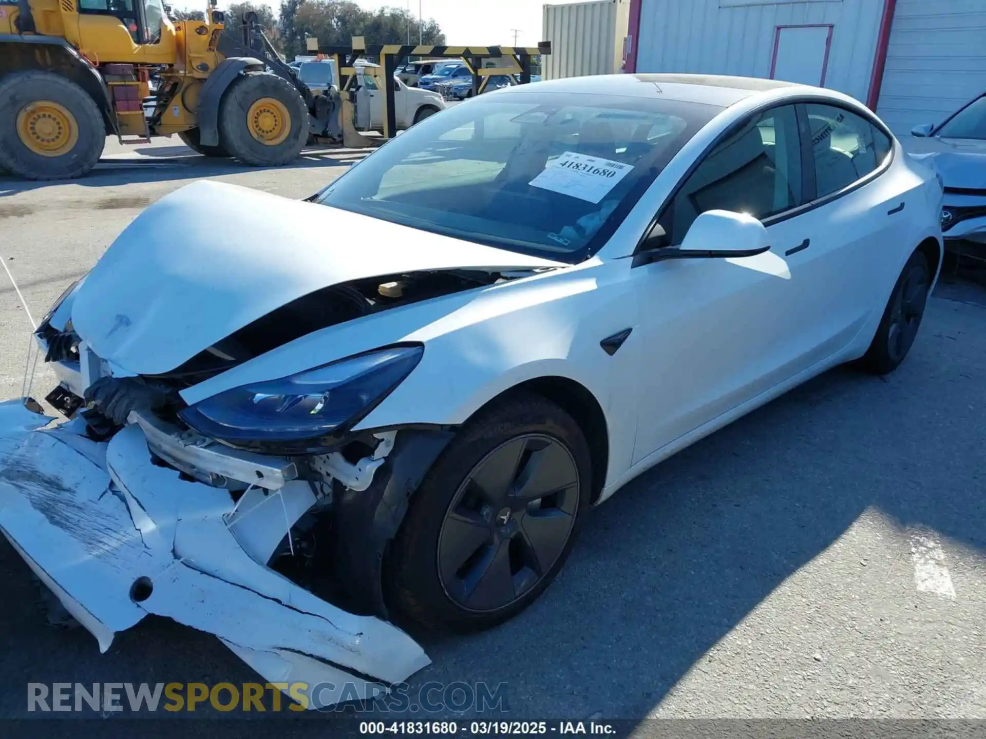 2 Photograph of a damaged car 5YJ3E1EA7PF693103 TESLA MODEL 3 2023
