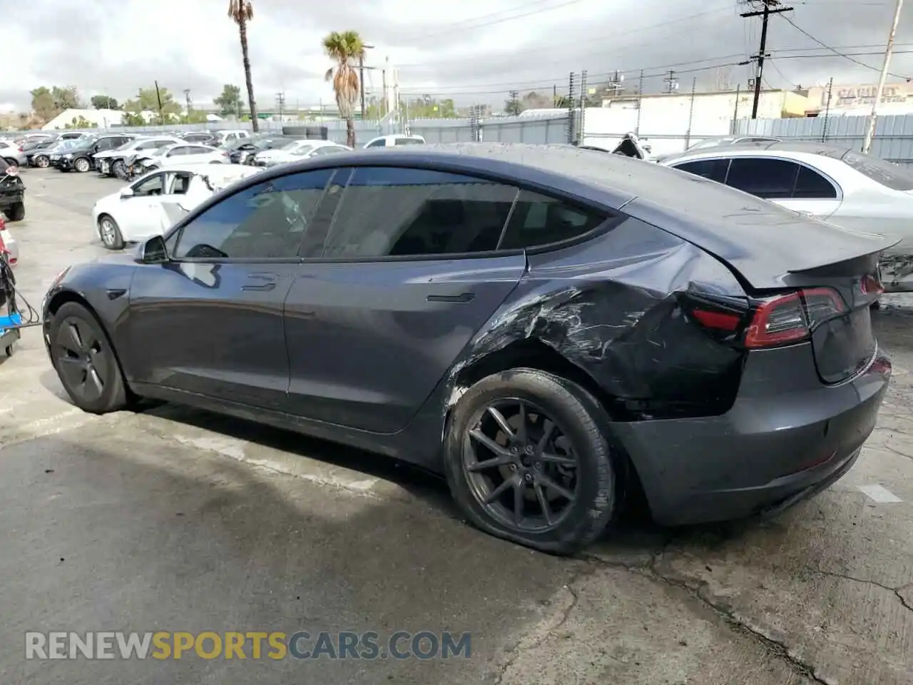 2 Photograph of a damaged car 5YJ3E1EA7PF695756 TESLA MODEL 3 2023