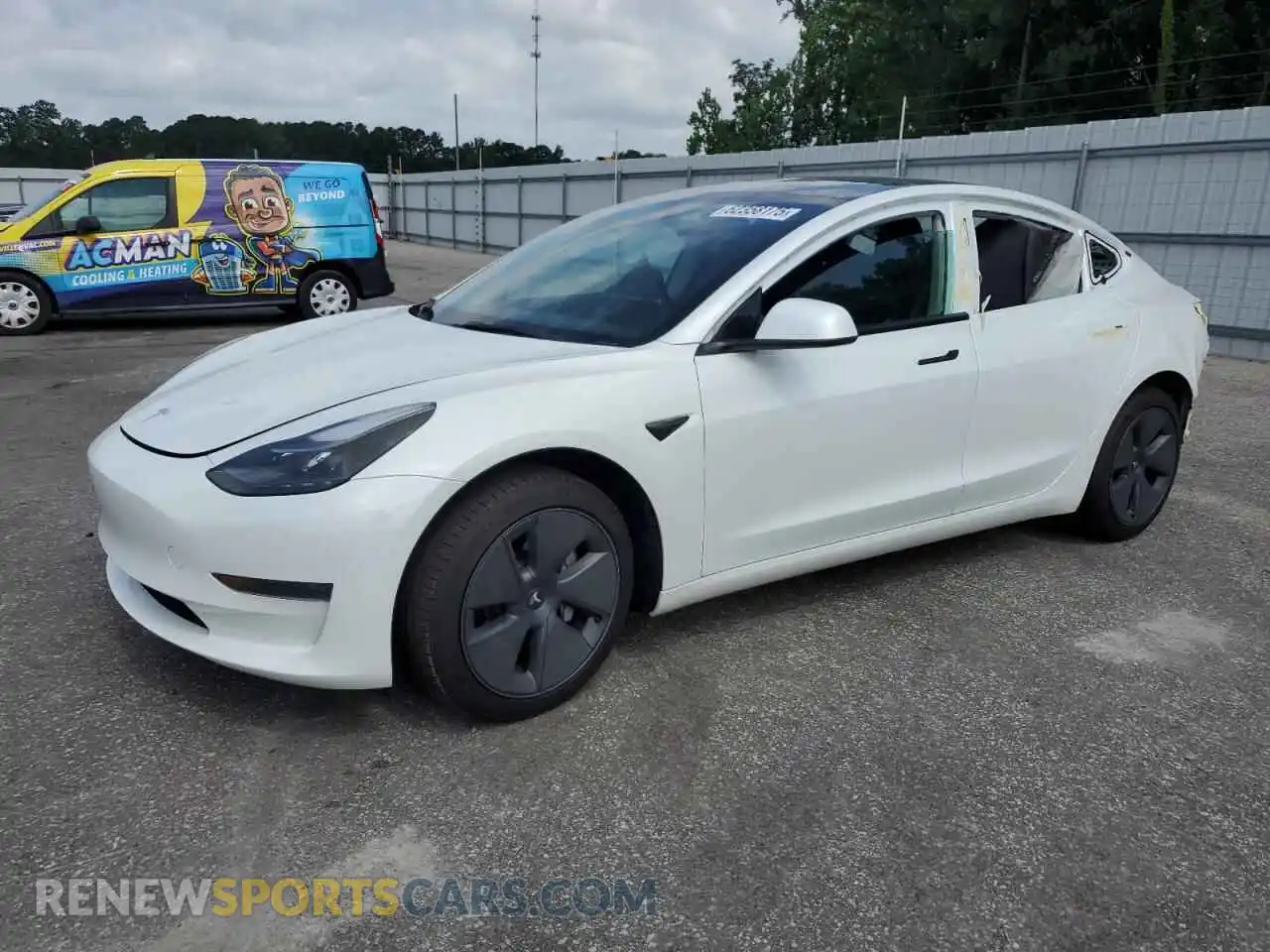 1 Photograph of a damaged car 5YJ3E1EA8PF382103 TESLA MODEL 3 2023