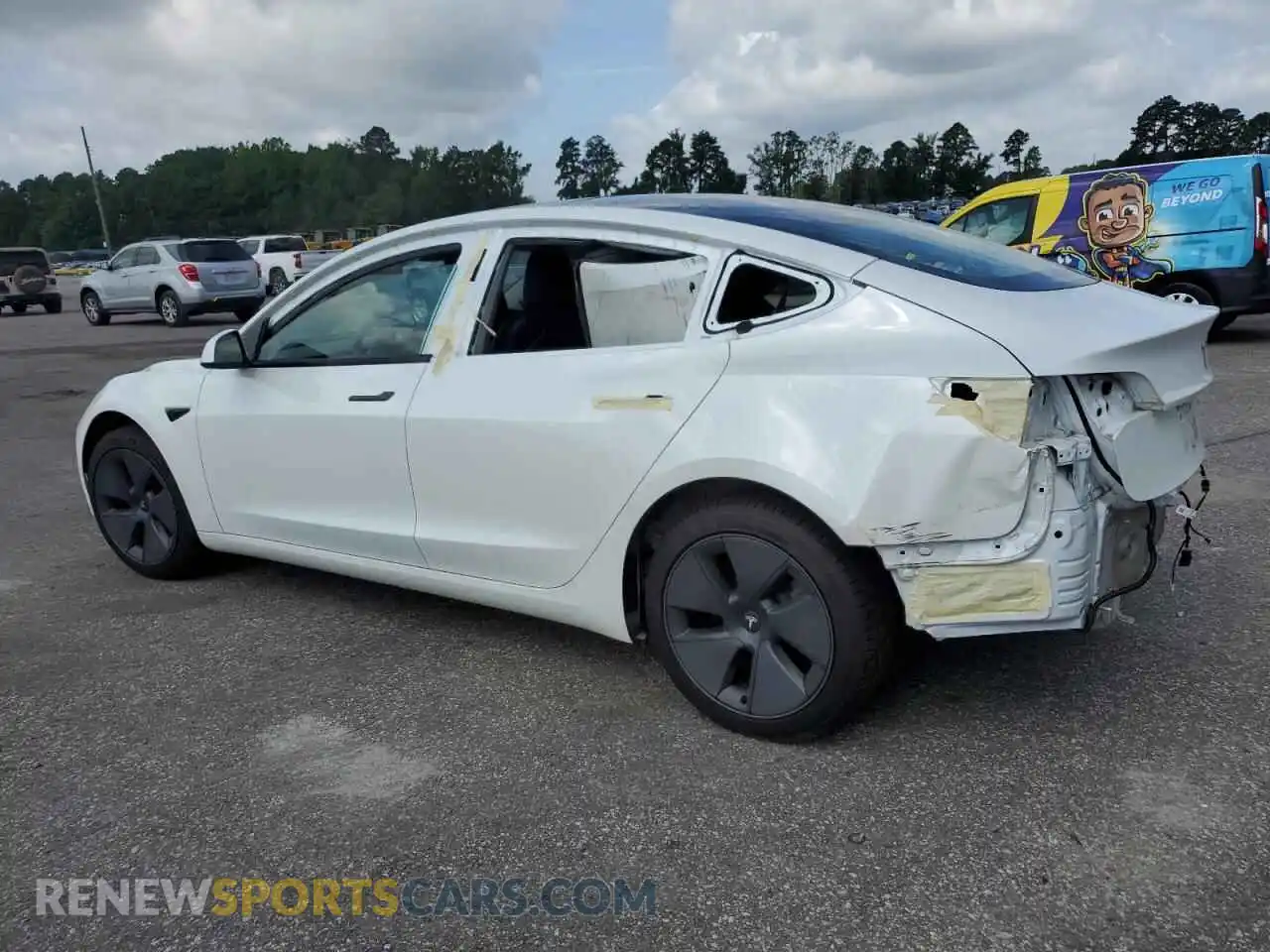 2 Photograph of a damaged car 5YJ3E1EA8PF382103 TESLA MODEL 3 2023