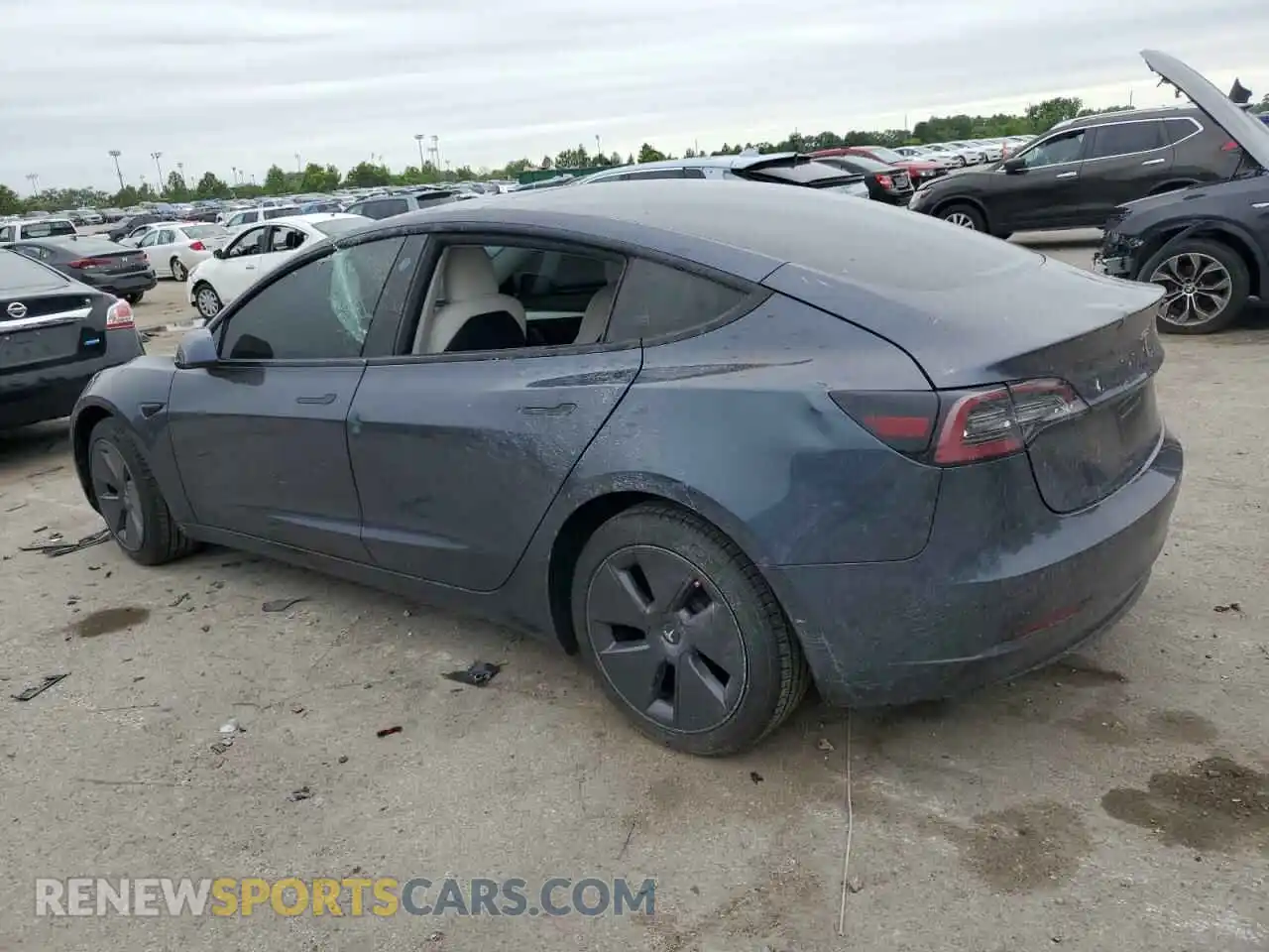 2 Photograph of a damaged car 5YJ3E1EA8PF382697 TESLA MODEL 3 2023