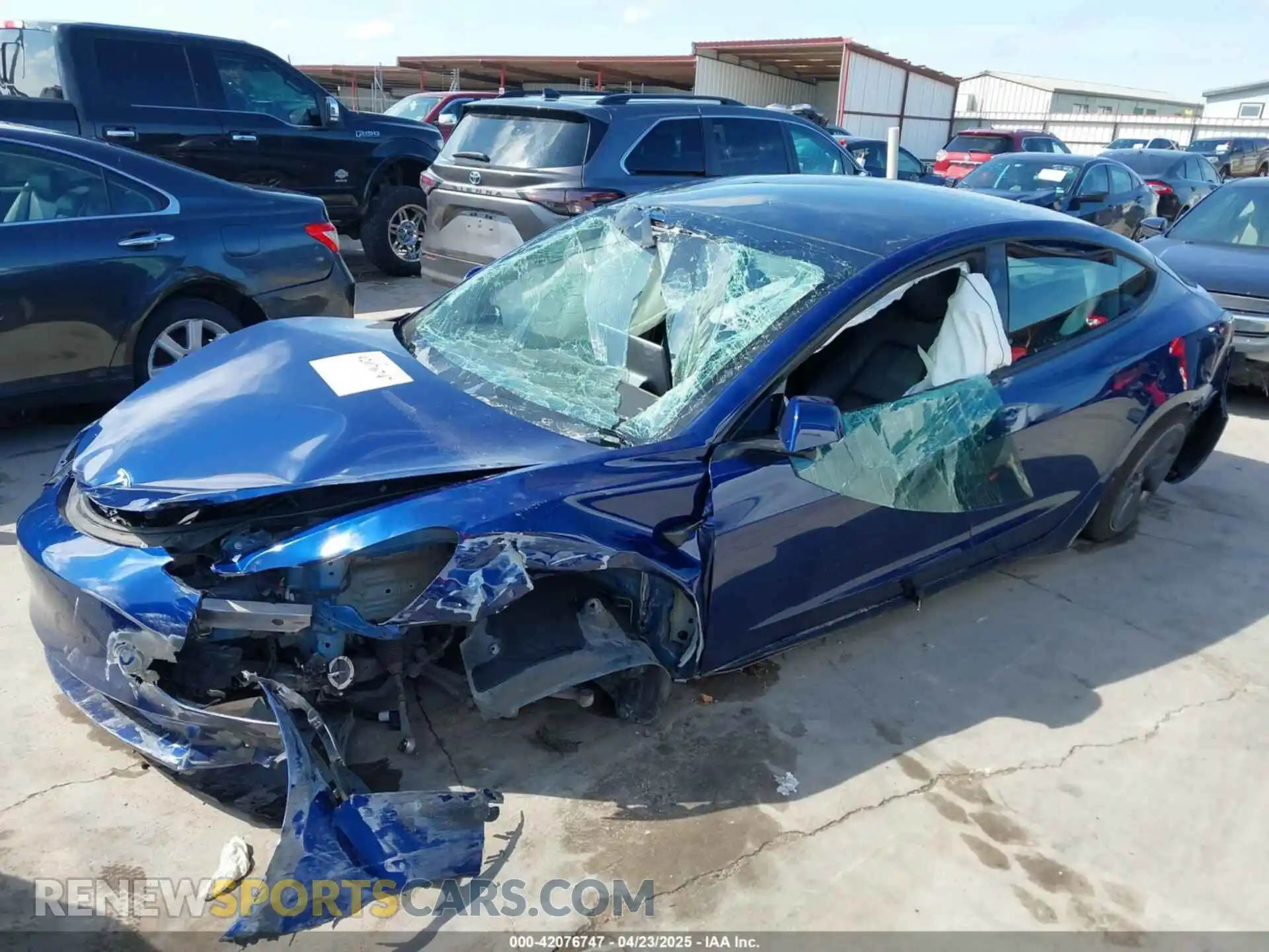 2 Photograph of a damaged car 5YJ3E1EA8PF403743 TESLA MODEL 3 2023