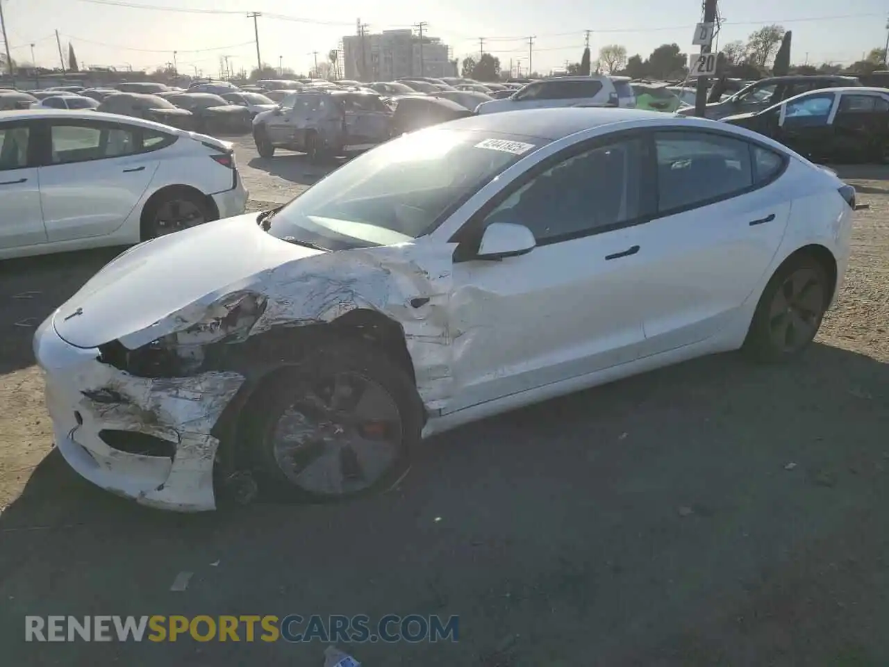 1 Photograph of a damaged car 5YJ3E1EA8PF405962 TESLA MODEL 3 2023
