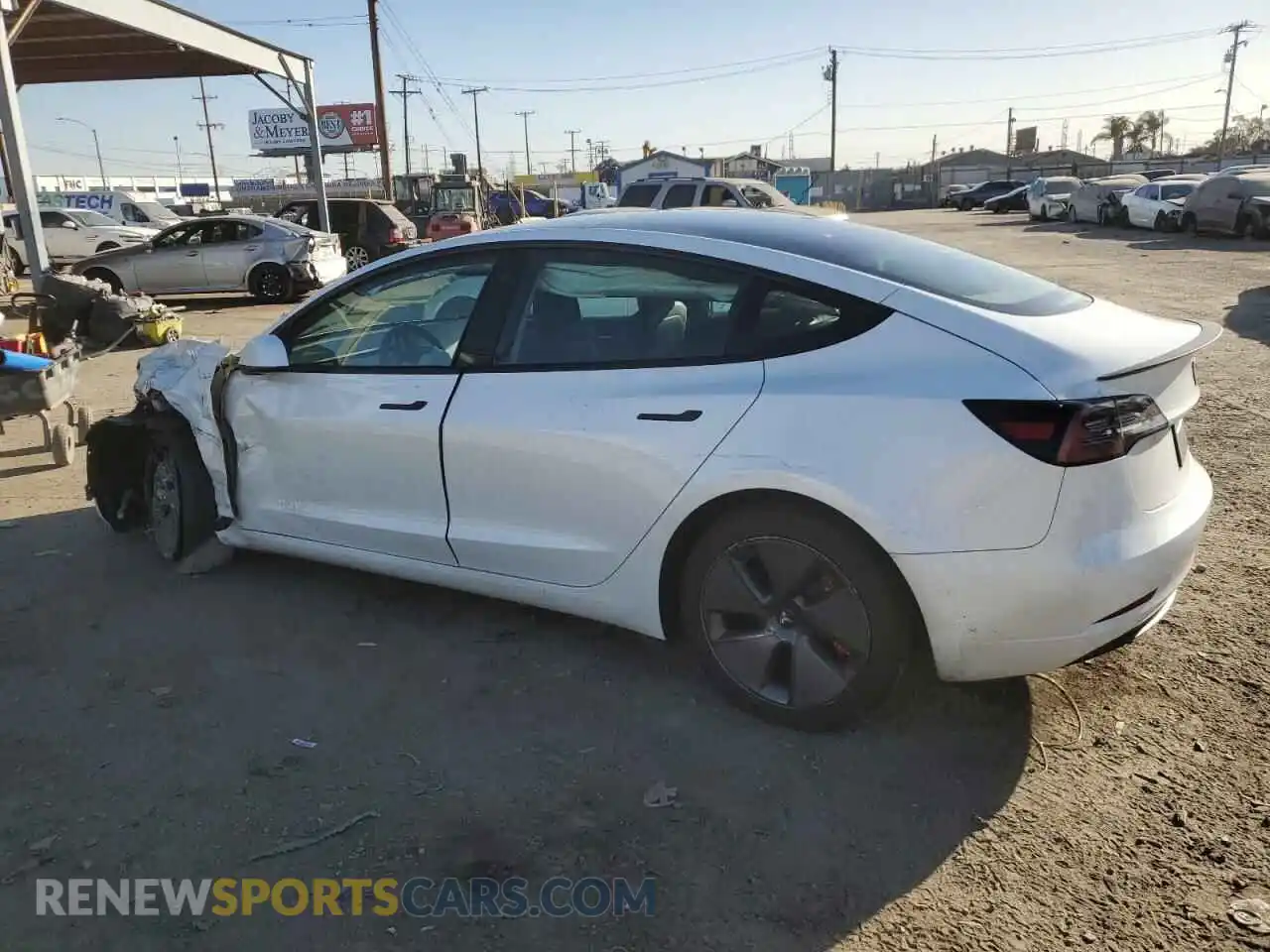 2 Photograph of a damaged car 5YJ3E1EA8PF405962 TESLA MODEL 3 2023