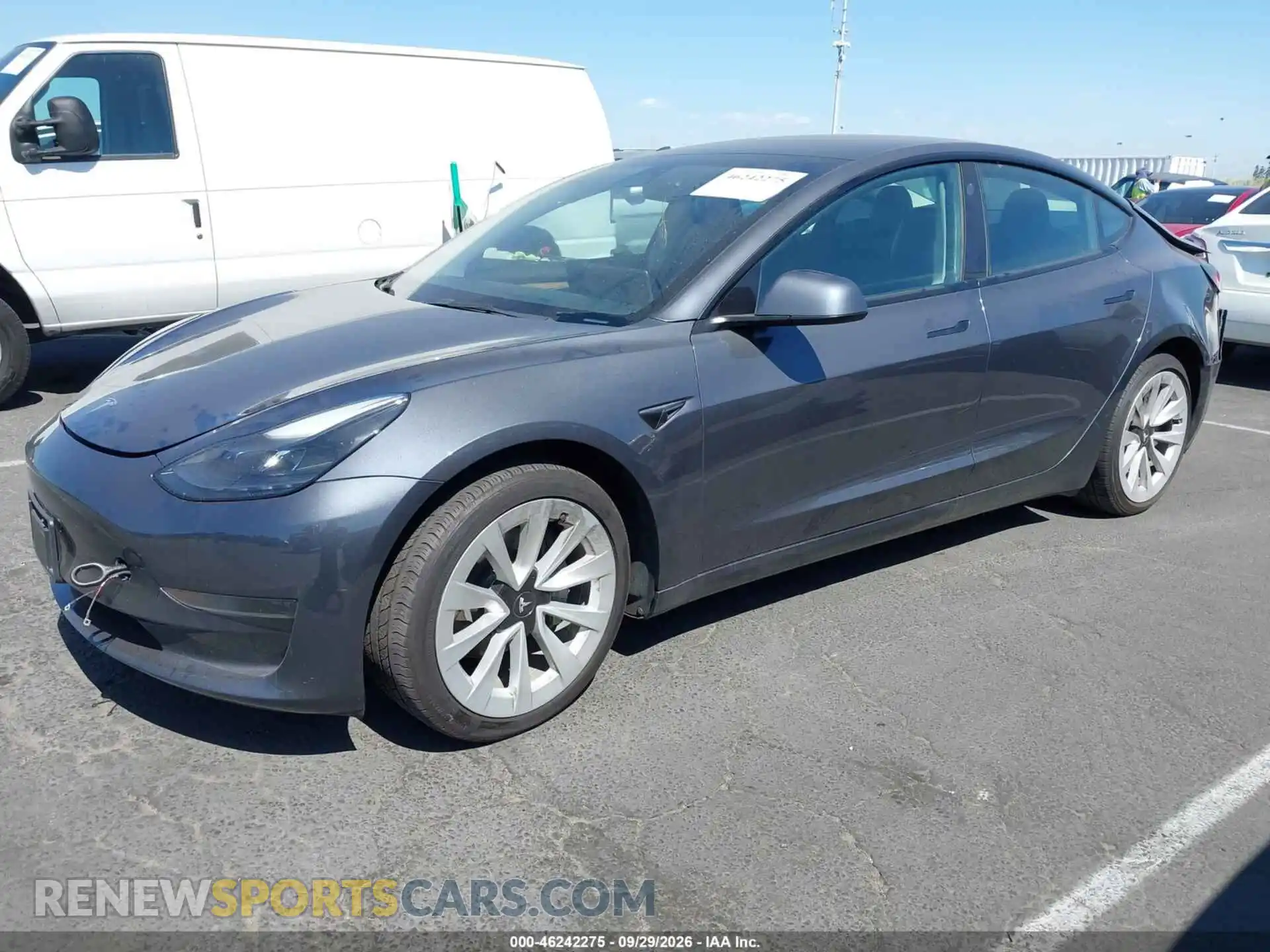2 fotografías del automóvil dañado 5YJ3E1EA8PF424107 TESLA MODEL 3 2023
