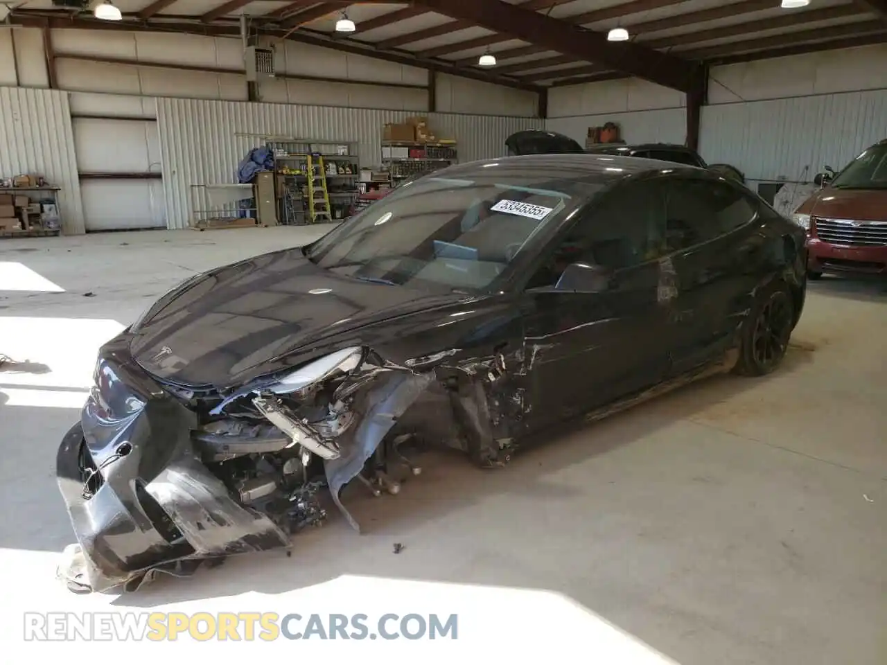 1 Photograph of a damaged car 5YJ3E1EA8PF446835 TESLA MODEL 3 2023