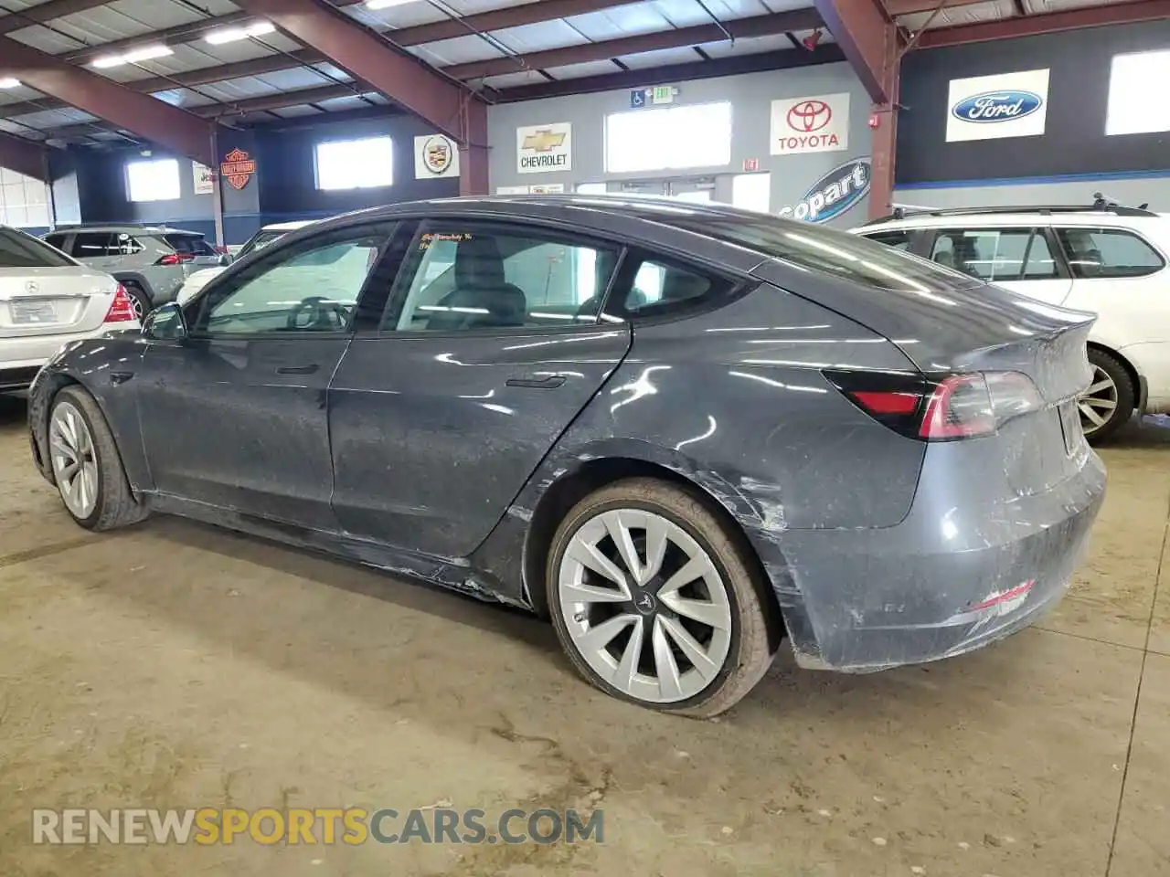 2 Photograph of a damaged car 5YJ3E1EA8PF448116 TESLA MODEL 3 2023