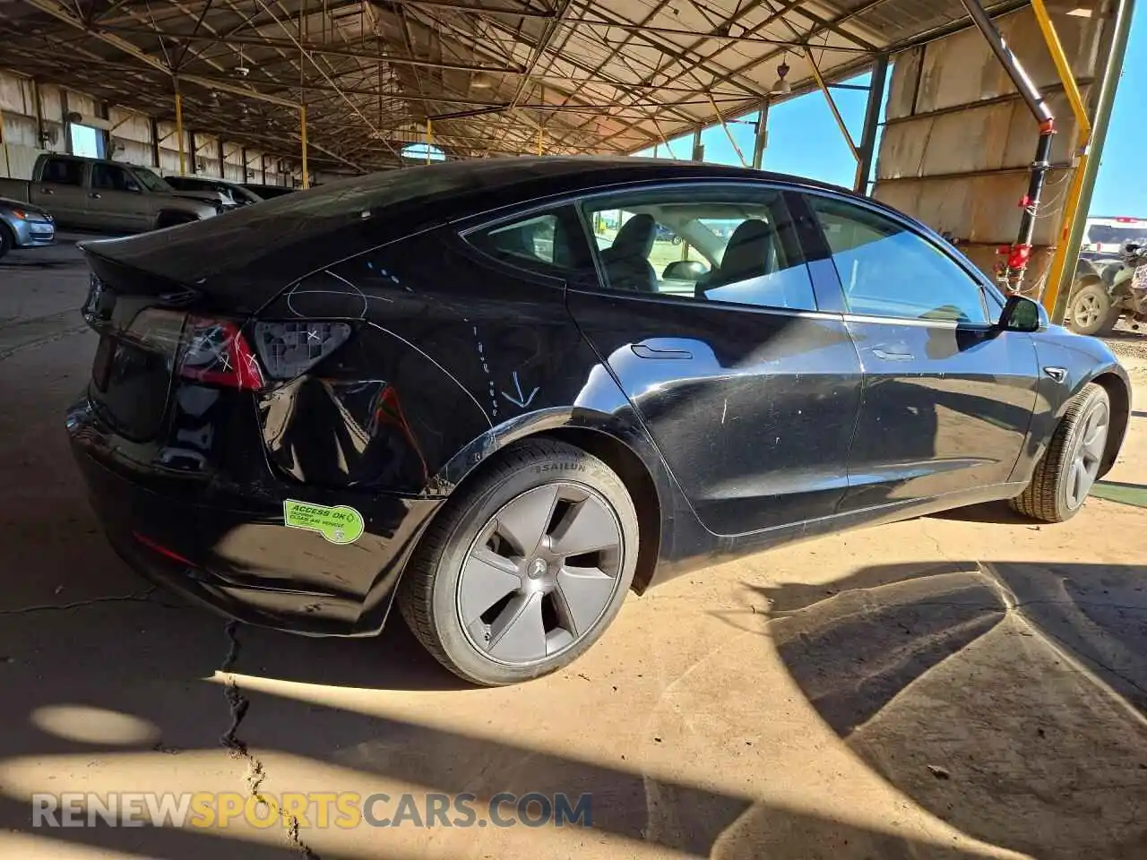 3 Photograph of a damaged car 5YJ3E1EA8PF453655 TESLA MODEL 3 2023