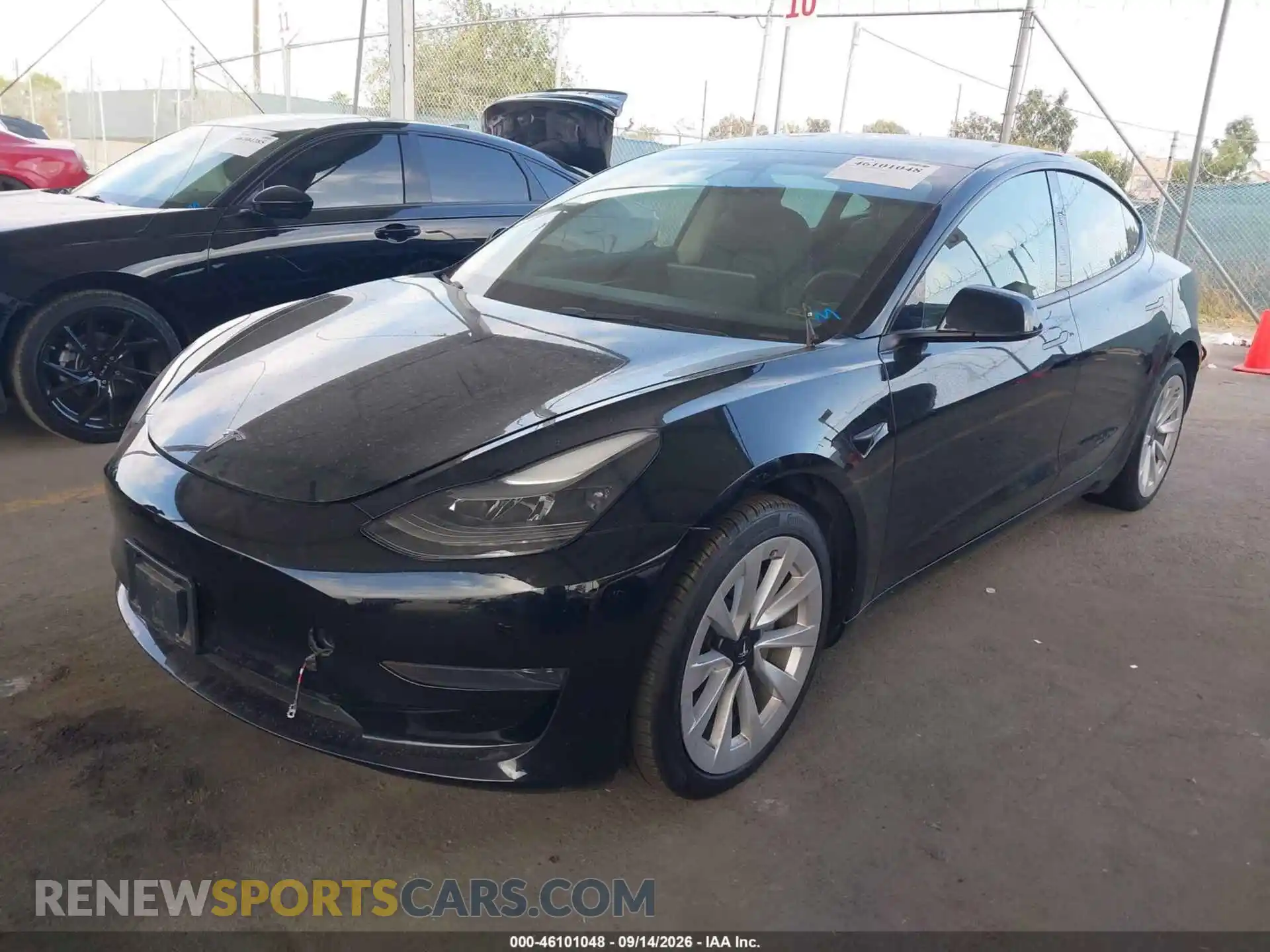 2 Photograph of a damaged car 5YJ3E1EA8PF464350 TESLA MODEL 3 2023