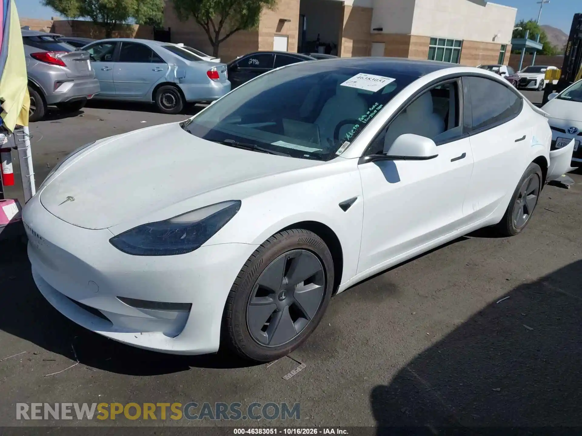 2 Фотография поврежденного автомобиля 5YJ3E1EA8PF482010 TESLA MODEL 3 2023