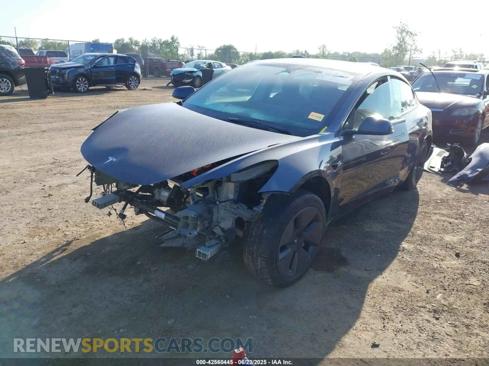 2 Photograph of a damaged car 5YJ3E1EA8PF488065 TESLA MODEL 3 2023