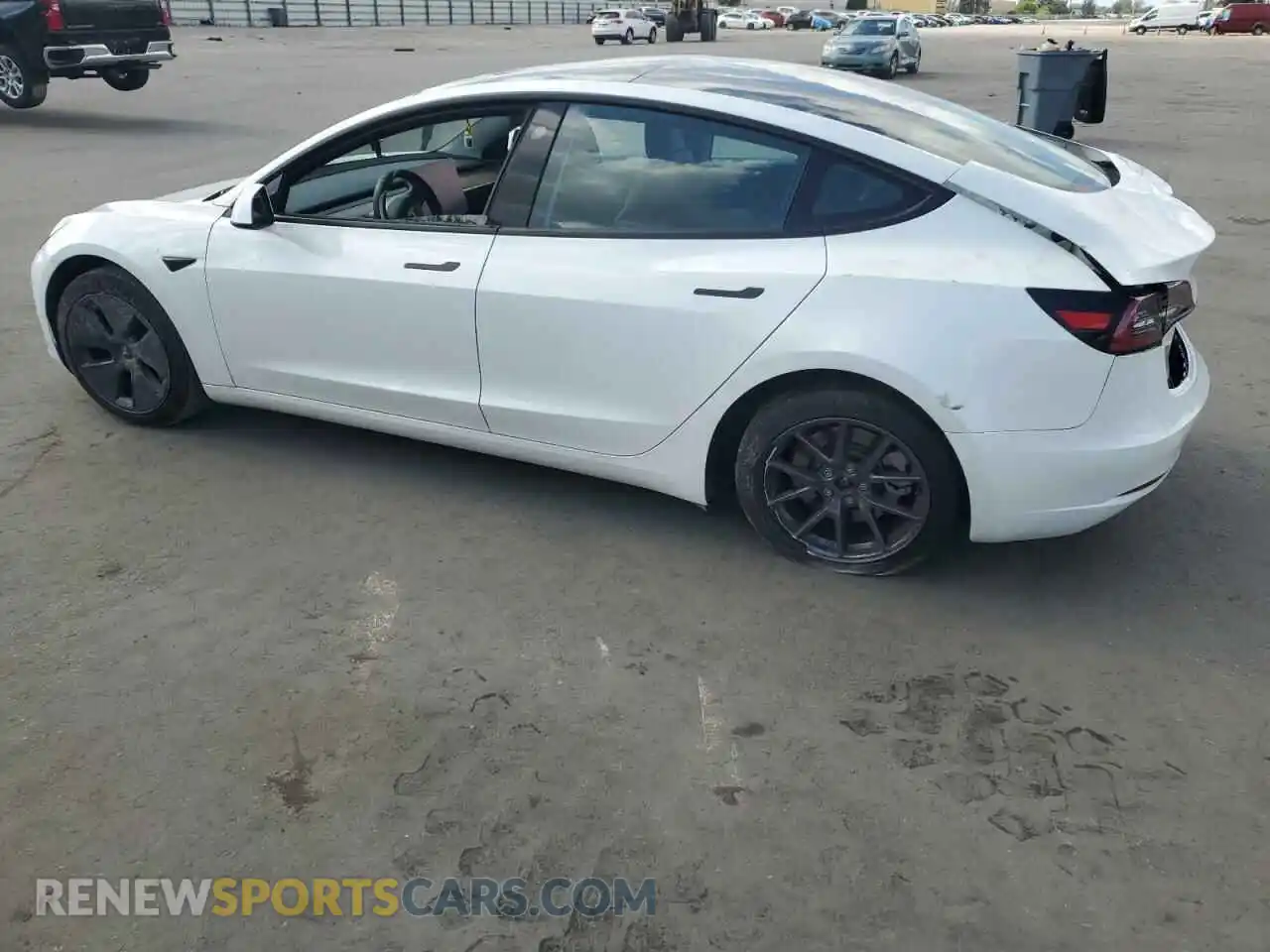 2 Photograph of a damaged car 5YJ3E1EA8PF553061 TESLA MODEL 3 2023