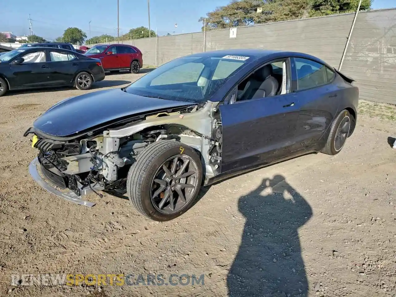 1 Photograph of a damaged car 5YJ3E1EA8PF556963 TESLA MODEL 3 2023