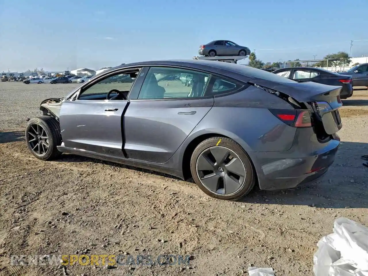 2 Photograph of a damaged car 5YJ3E1EA8PF556963 TESLA MODEL 3 2023