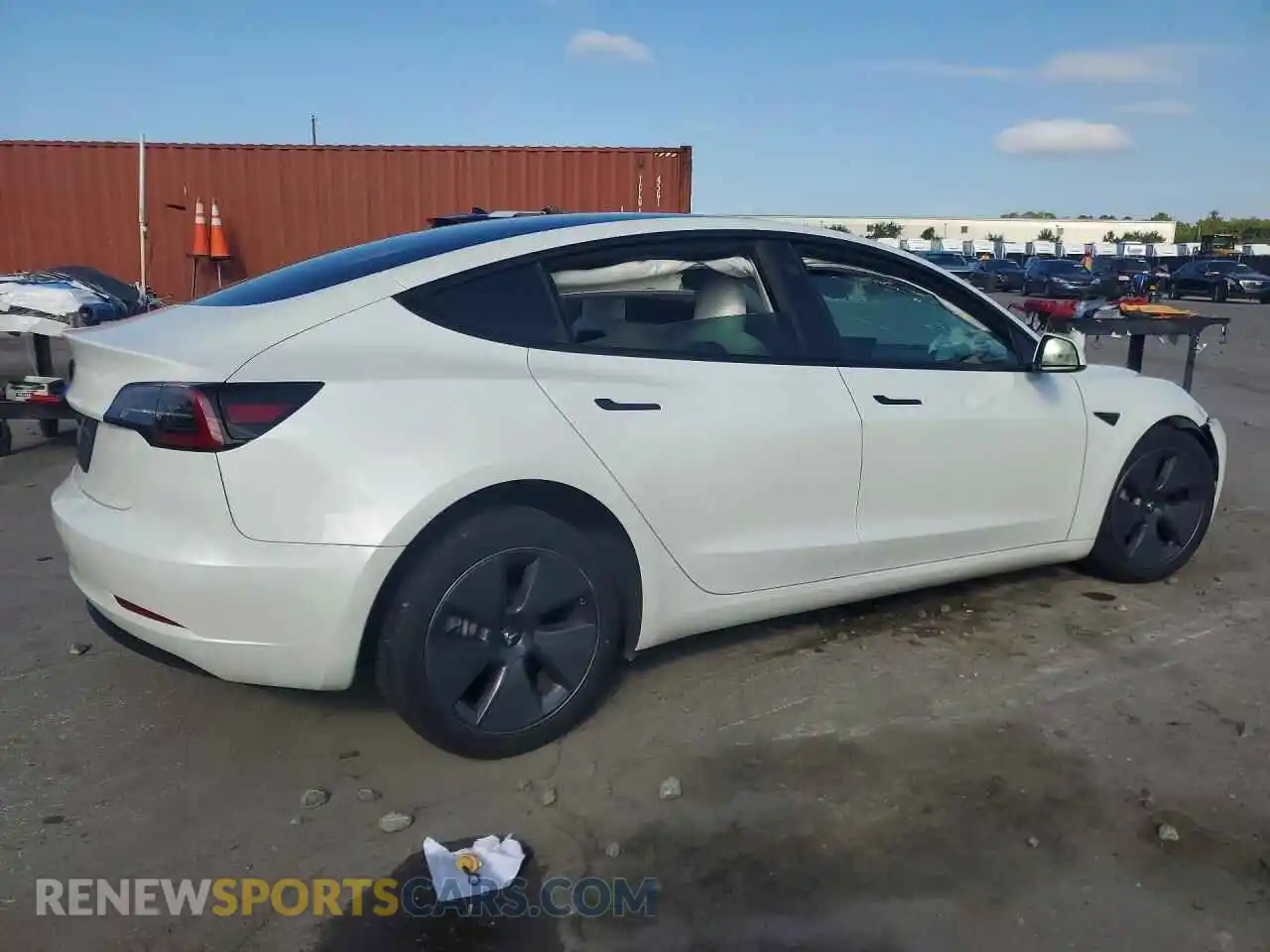 3 fotografías del automóvil dañado 5YJ3E1EA8PF573116 TESLA MODEL 3 2023
