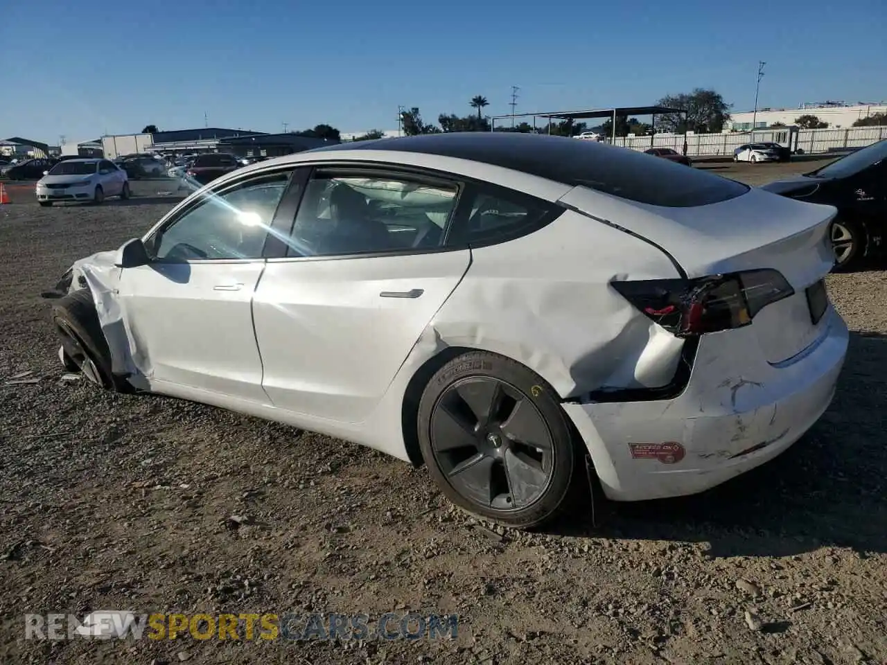 2 Photograph of a damaged car 5YJ3E1EA8PF593141 TESLA MODEL 3 2023