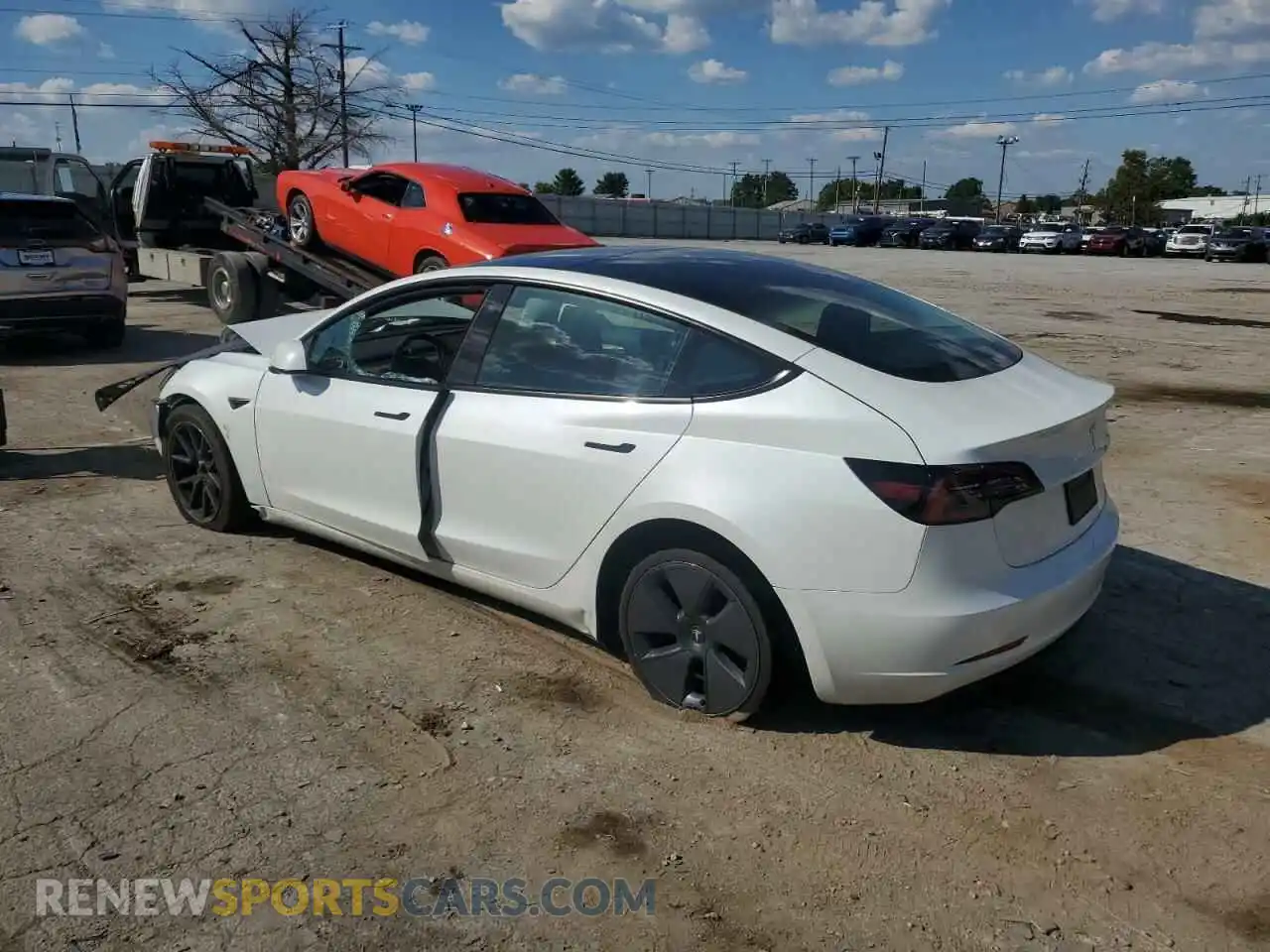 2 Photograph of a damaged car 5YJ3E1EA8PF606261 TESLA MODEL 3 2023