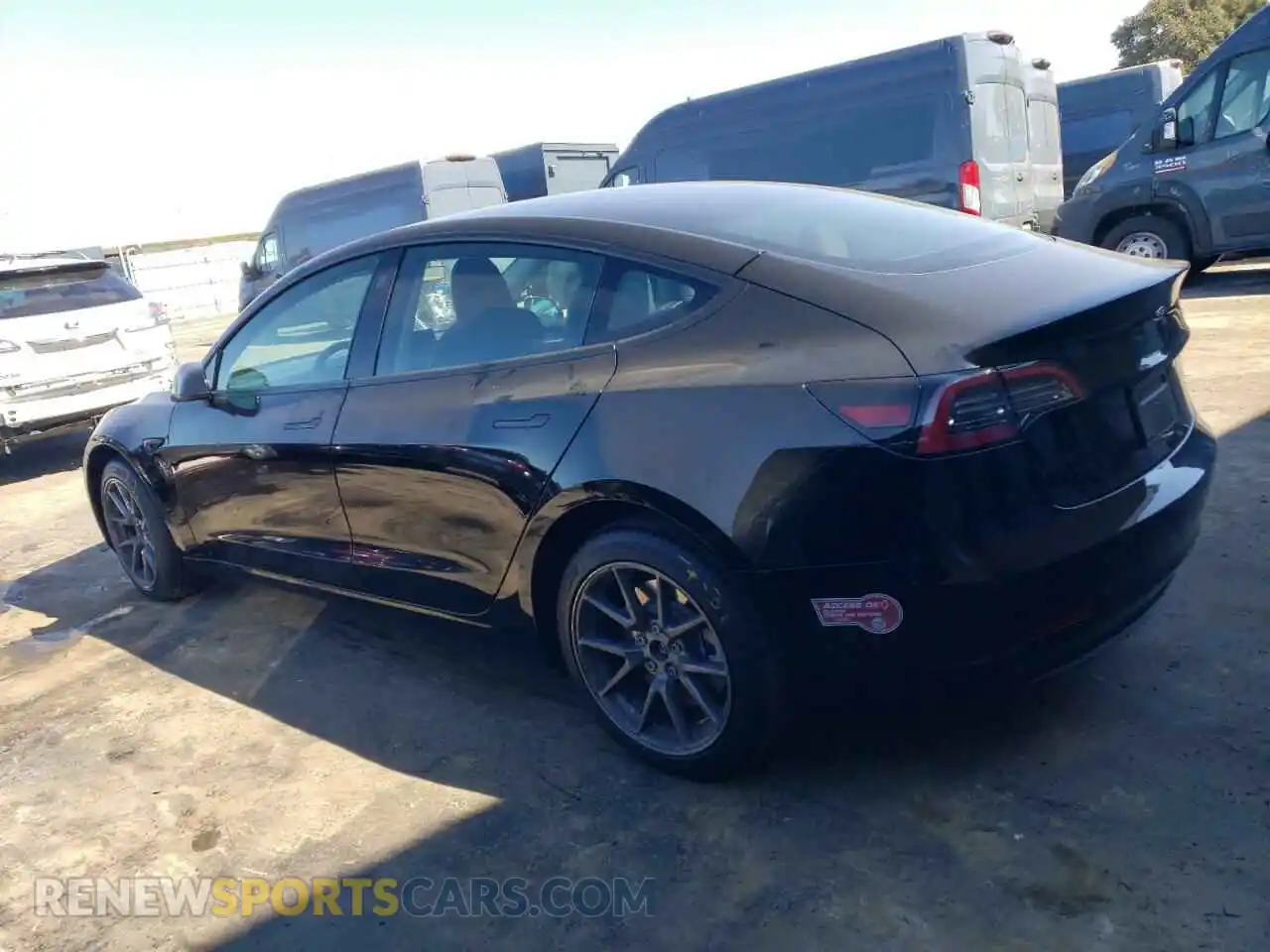 2 Photograph of a damaged car 5YJ3E1EA8PF607068 TESLA MODEL 3 2023
