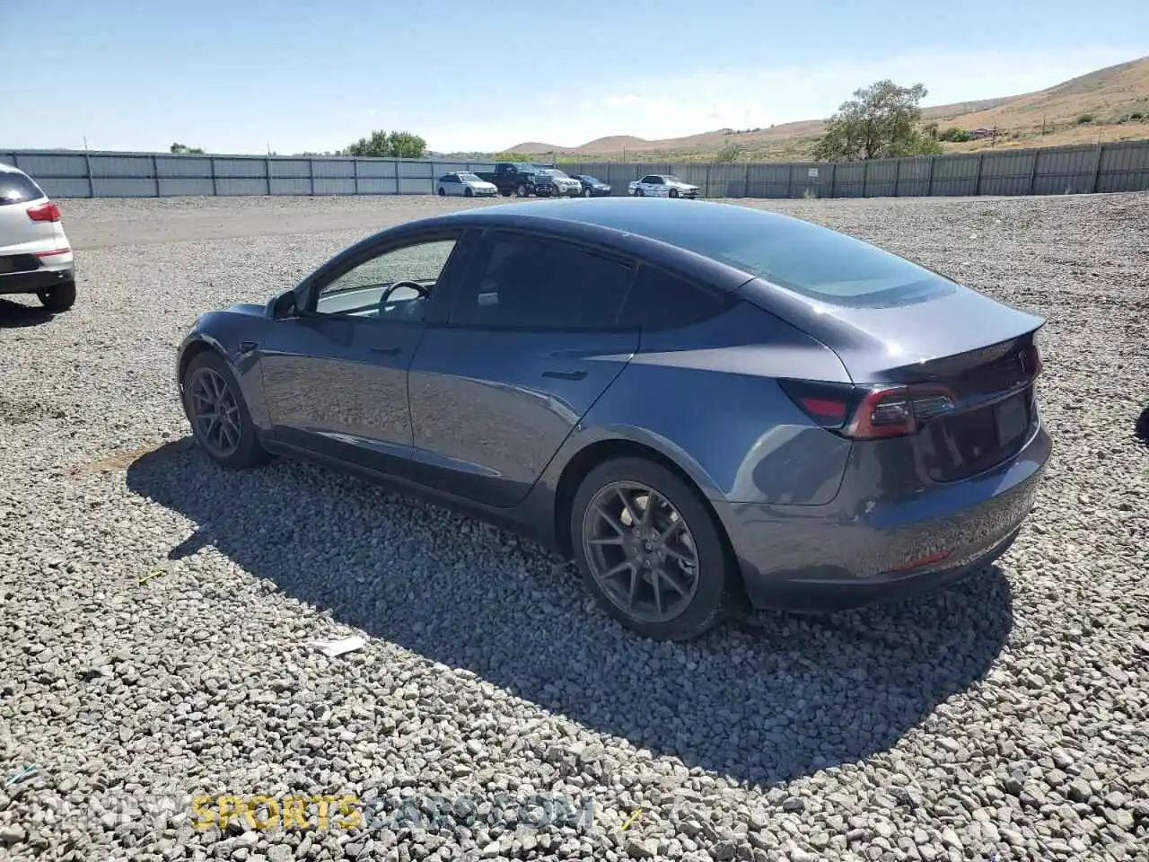 2 Photograph of a damaged car 5YJ3E1EA8PF615073 TESLA MODEL 3 2023