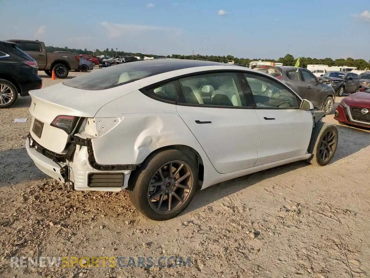 3 Photograph of a damaged car 5YJ3E1EA8PF658036 TESLA MODEL 3 2023
