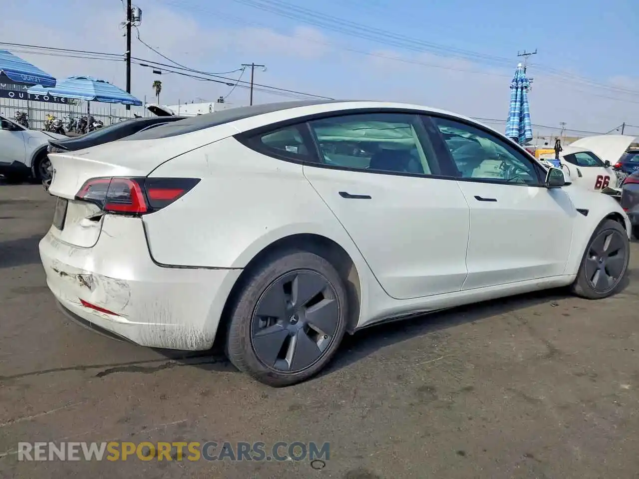 3 fotografías del automóvil dañado 5YJ3E1EA8PF686399 TESLA MODEL 3 2023