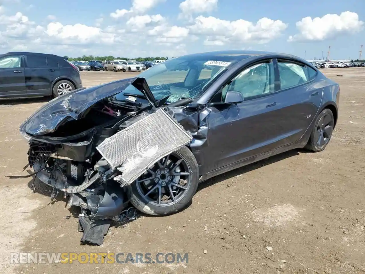 1 Photograph of a damaged car 5YJ3E1EA8PF696172 TESLA MODEL 3 2023
