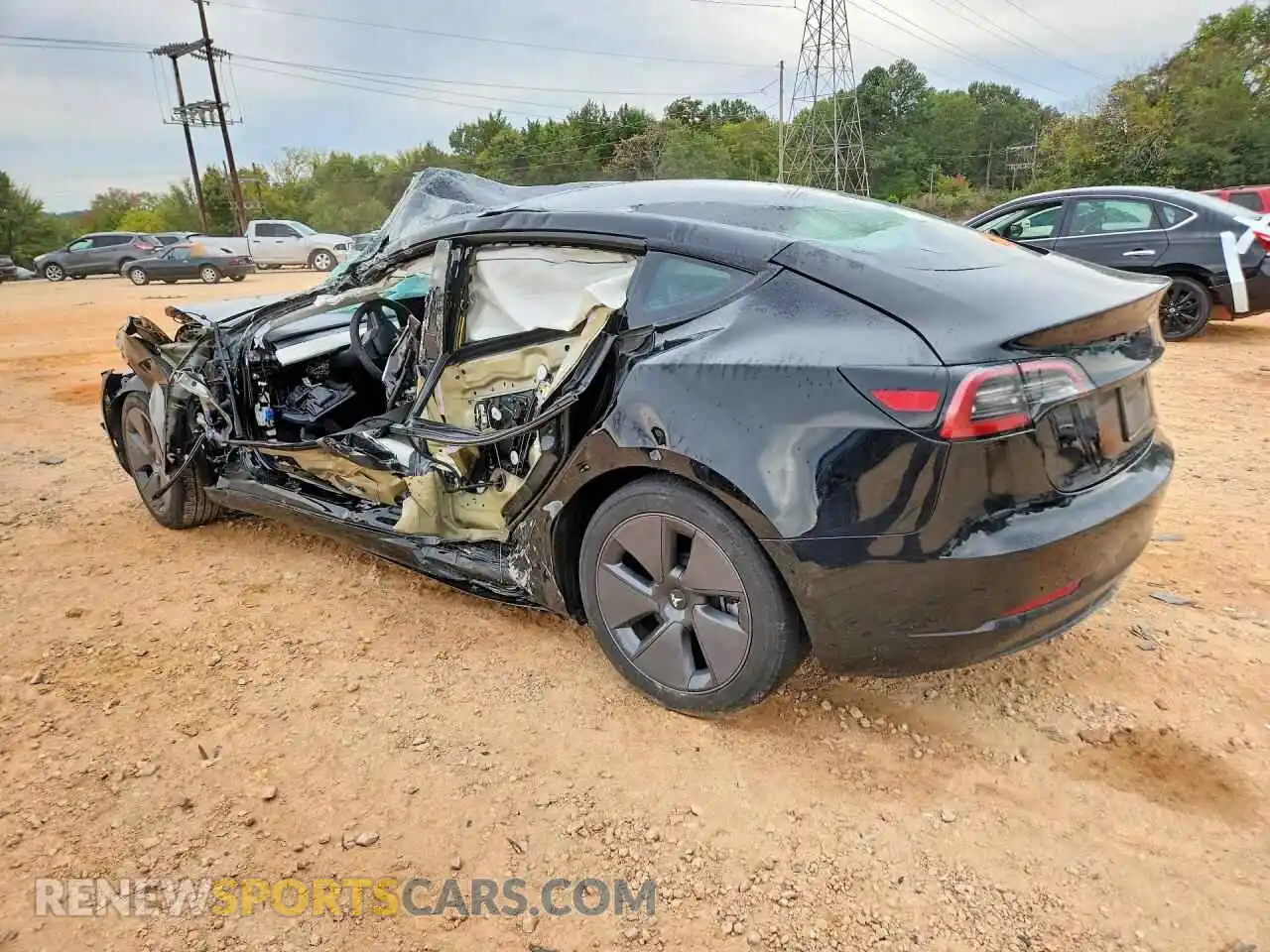 2 fotografías del automóvil dañado 5YJ3E1EA8PF704304 TESLA MODEL 3 2023