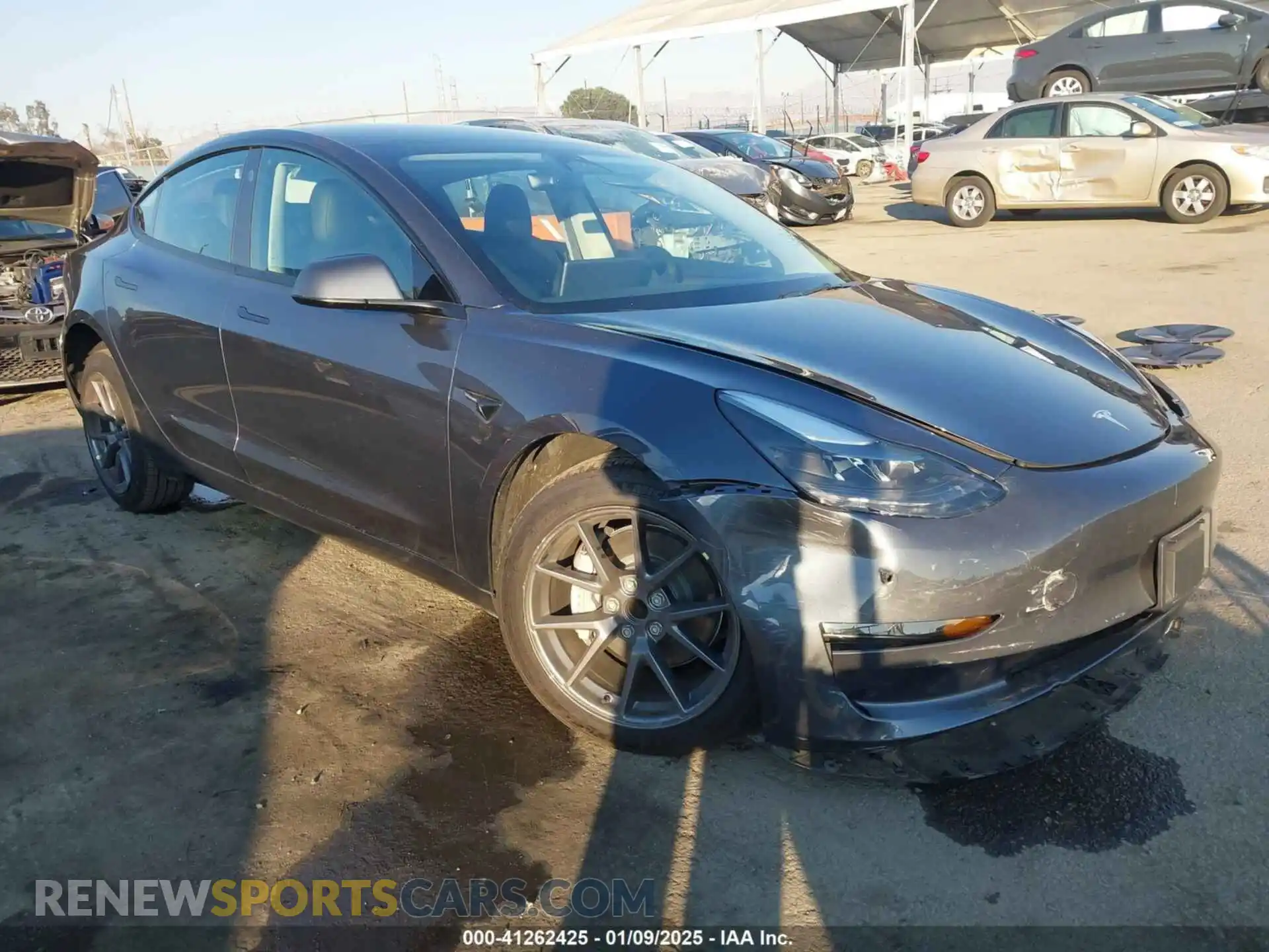 1 Photograph of a damaged car 5YJ3E1EA9PF414038 TESLA MODEL 3 2023
