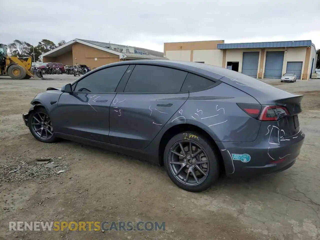 2 Photograph of a damaged car 5YJ3E1EA9PF447430 TESLA MODEL 3 2023