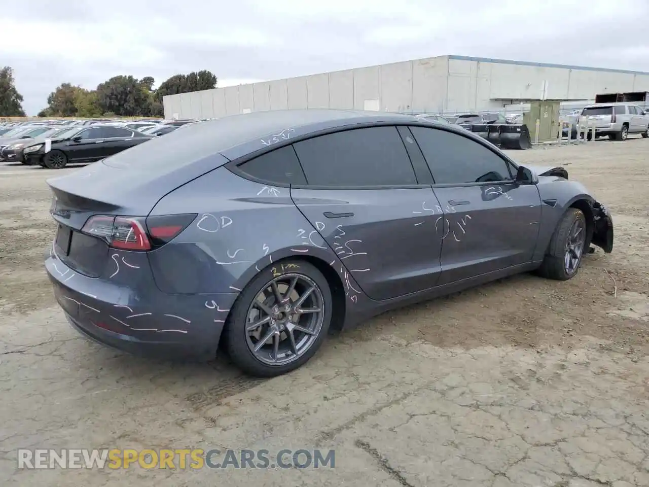 3 Photograph of a damaged car 5YJ3E1EA9PF447430 TESLA MODEL 3 2023