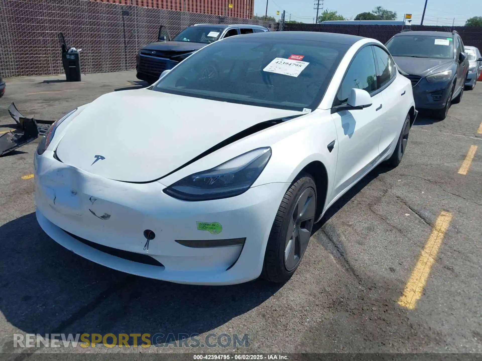 2 Photograph of a damaged car 5YJ3E1EA9PF459142 TESLA MODEL 3 2023