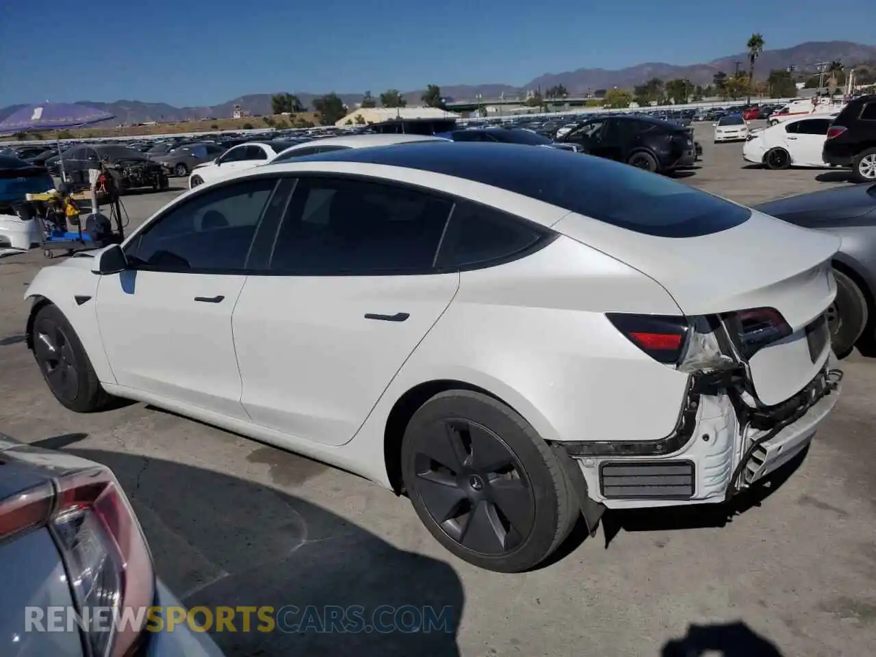 2 Photograph of a damaged car 5YJ3E1EA9PF476992 TESLA MODEL 3 2023