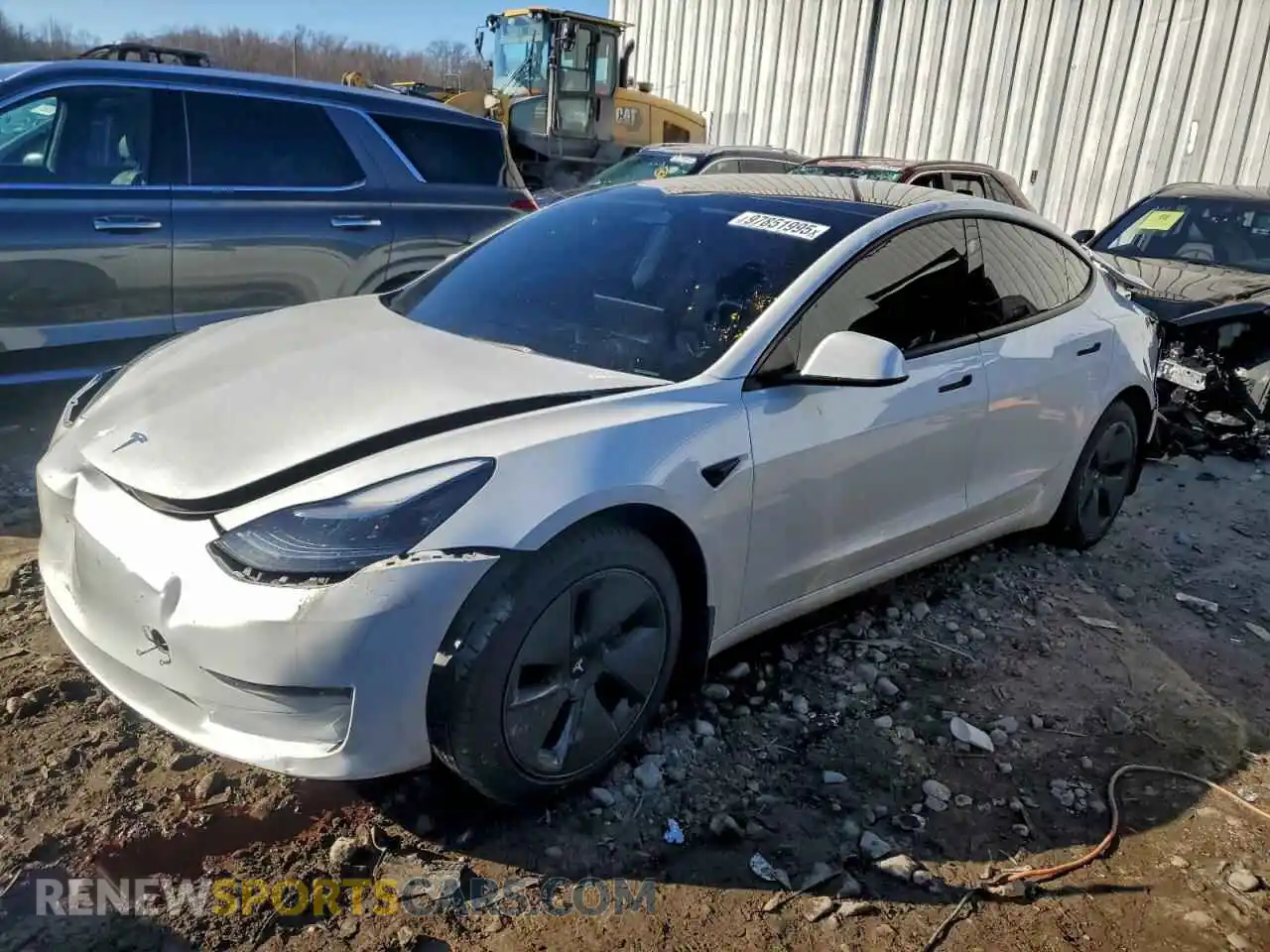 1 Photograph of a damaged car 5YJ3E1EA9PF489905 TESLA MODEL 3 2023