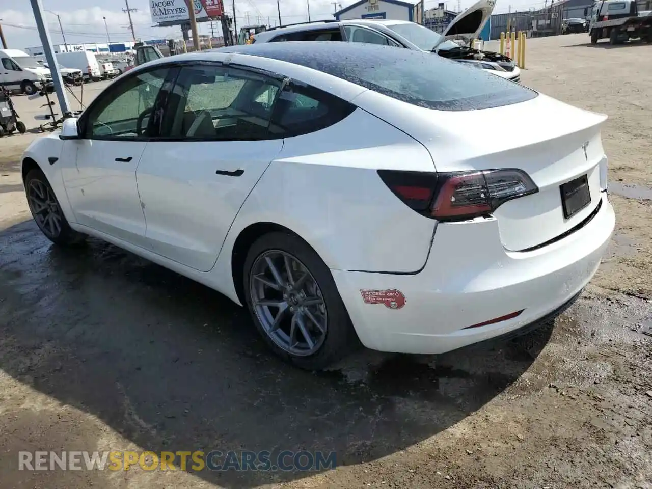 2 Photograph of a damaged car 5YJ3E1EA9PF557023 TESLA MODEL 3 2023