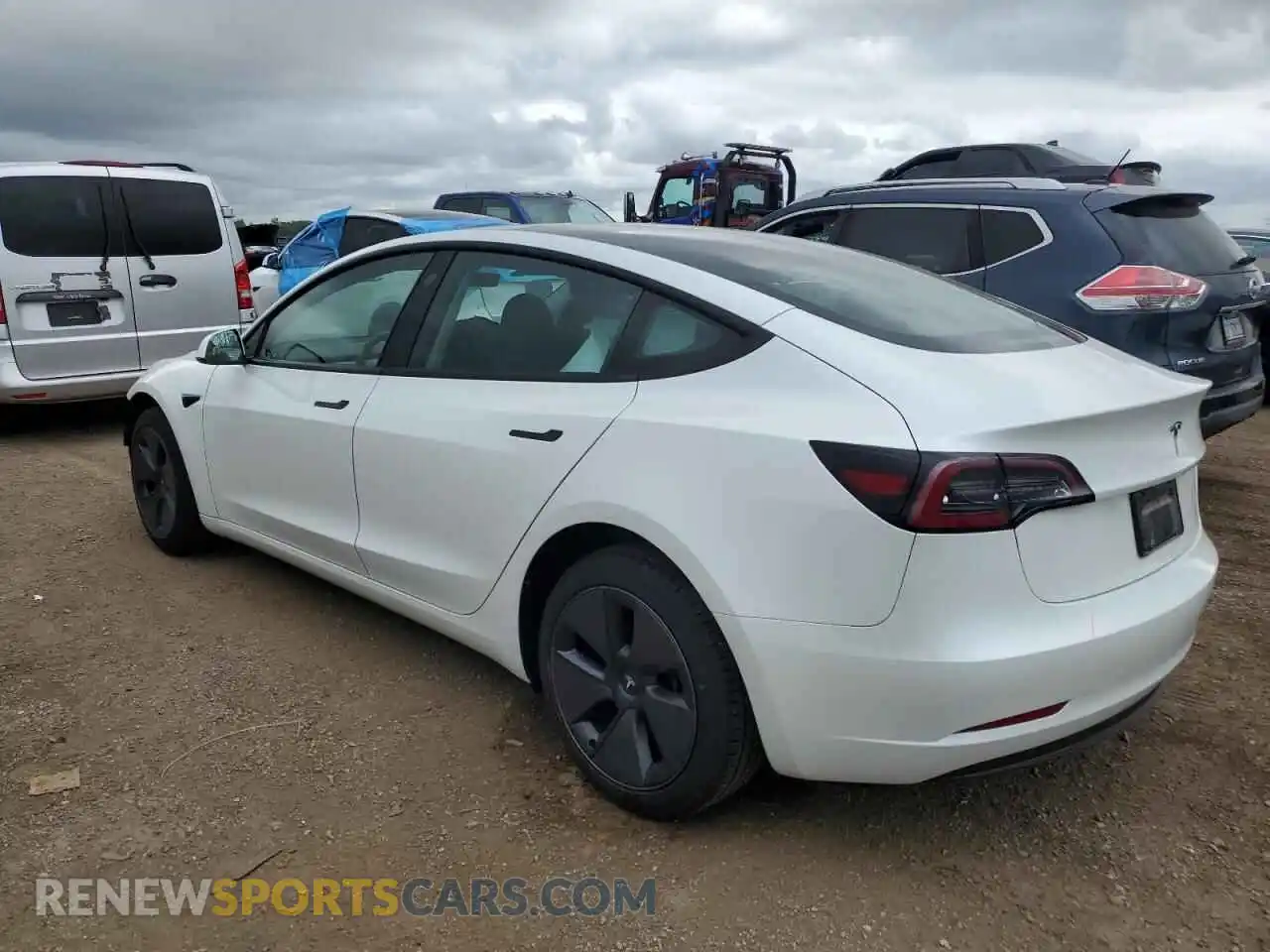 2 Photograph of a damaged car 5YJ3E1EA9PF570614 TESLA MODEL 3 2023