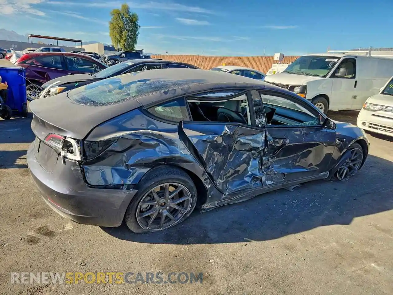 3 Photograph of a damaged car 5YJ3E1EA9PF579183 TESLA MODEL 3 2023