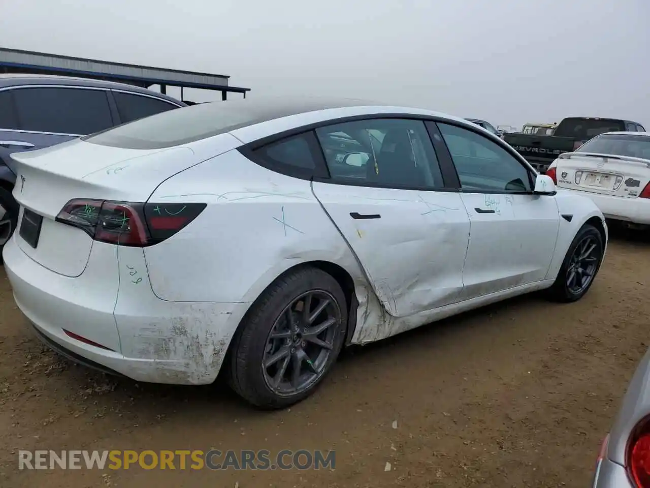 3 Photograph of a damaged car 5YJ3E1EA9PF611548 TESLA MODEL 3 2023