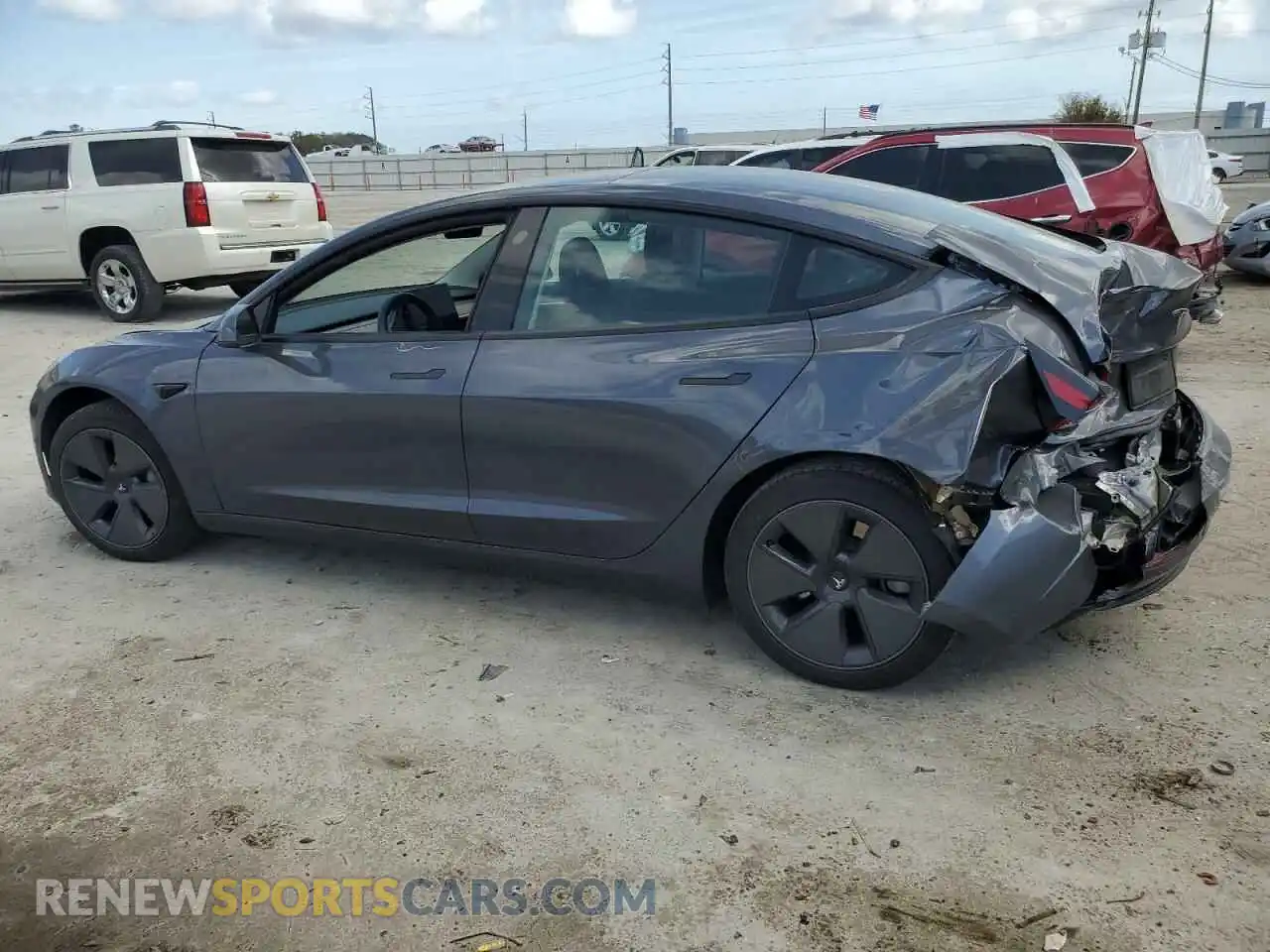 2 fotografías del automóvil dañado 5YJ3E1EA9PF619715 TESLA MODEL 3 2023