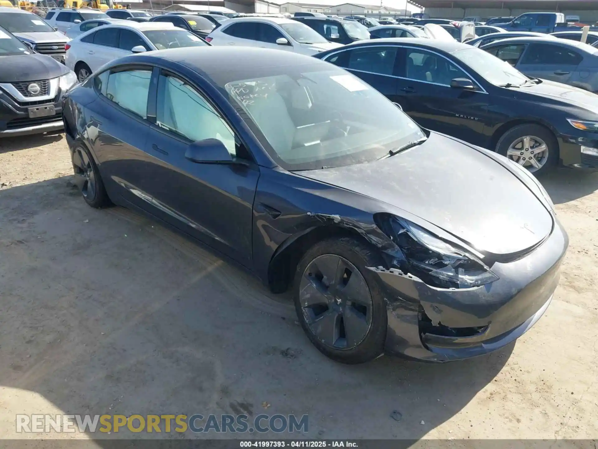 1 Photograph of a damaged car 5YJ3E1EA9PF641908 TESLA MODEL 3 2023