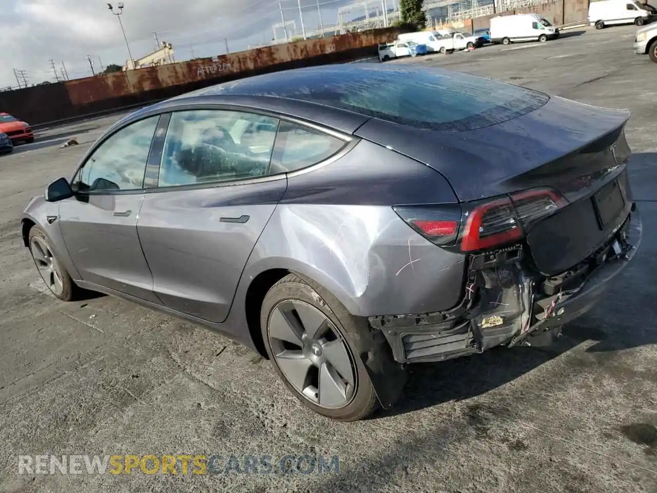 2 Photograph of a damaged car 5YJ3E1EA9PF647577 TESLA MODEL 3 2023