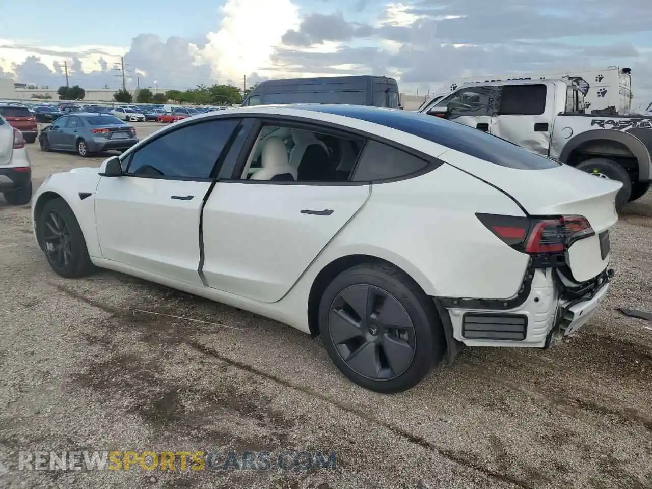 2 Photograph of a damaged car 5YJ3E1EA9PF671040 TESLA MODEL 3 2023