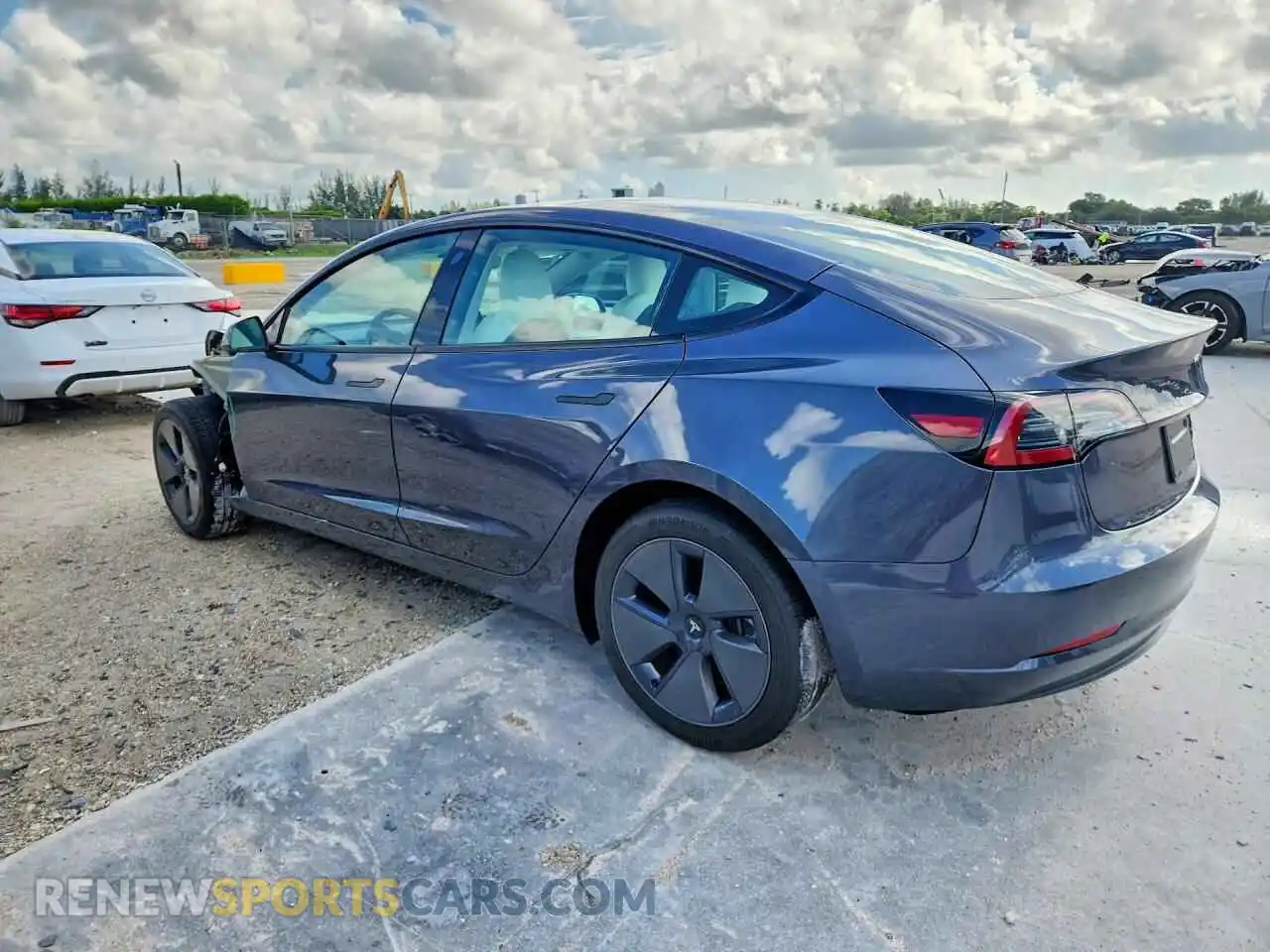 2 fotografías del automóvil dañado 5YJ3E1EA9PF673287 TESLA MODEL 3 2023