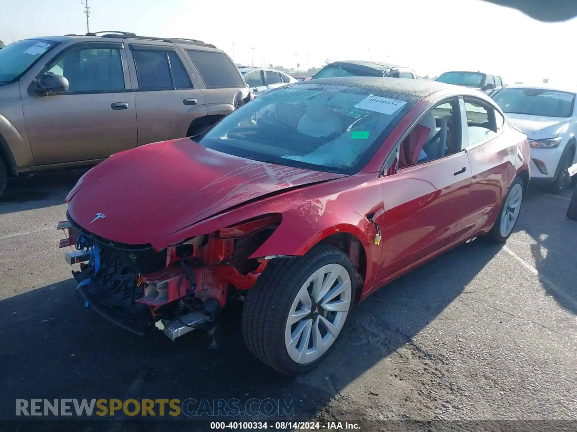 2 Photograph of a damaged car 5YJ3E1EA9PF695547 TESLA MODEL 3 2023