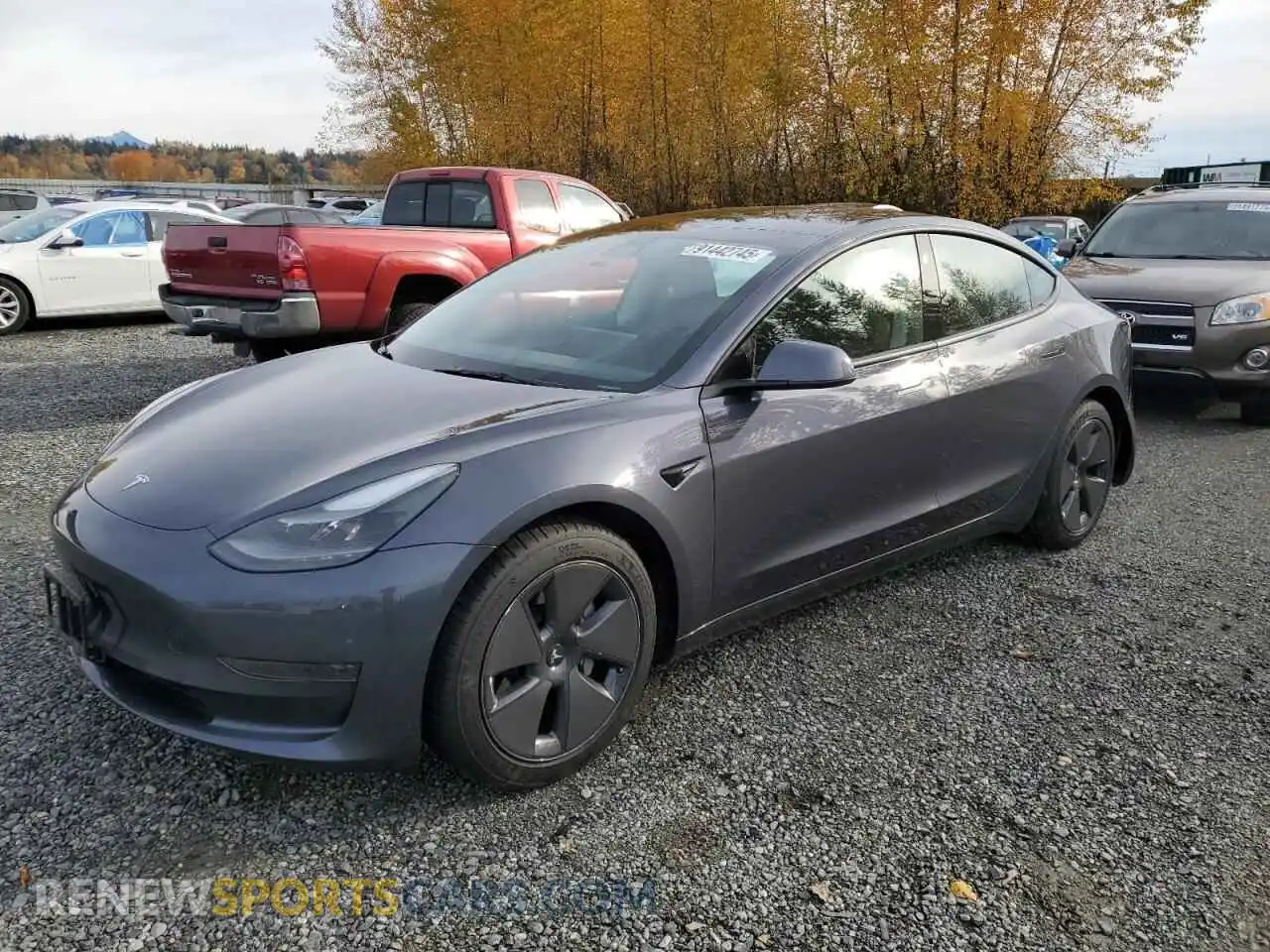 1 Photograph of a damaged car 5YJ3E1EA9PF697220 TESLA MODEL 3 2023